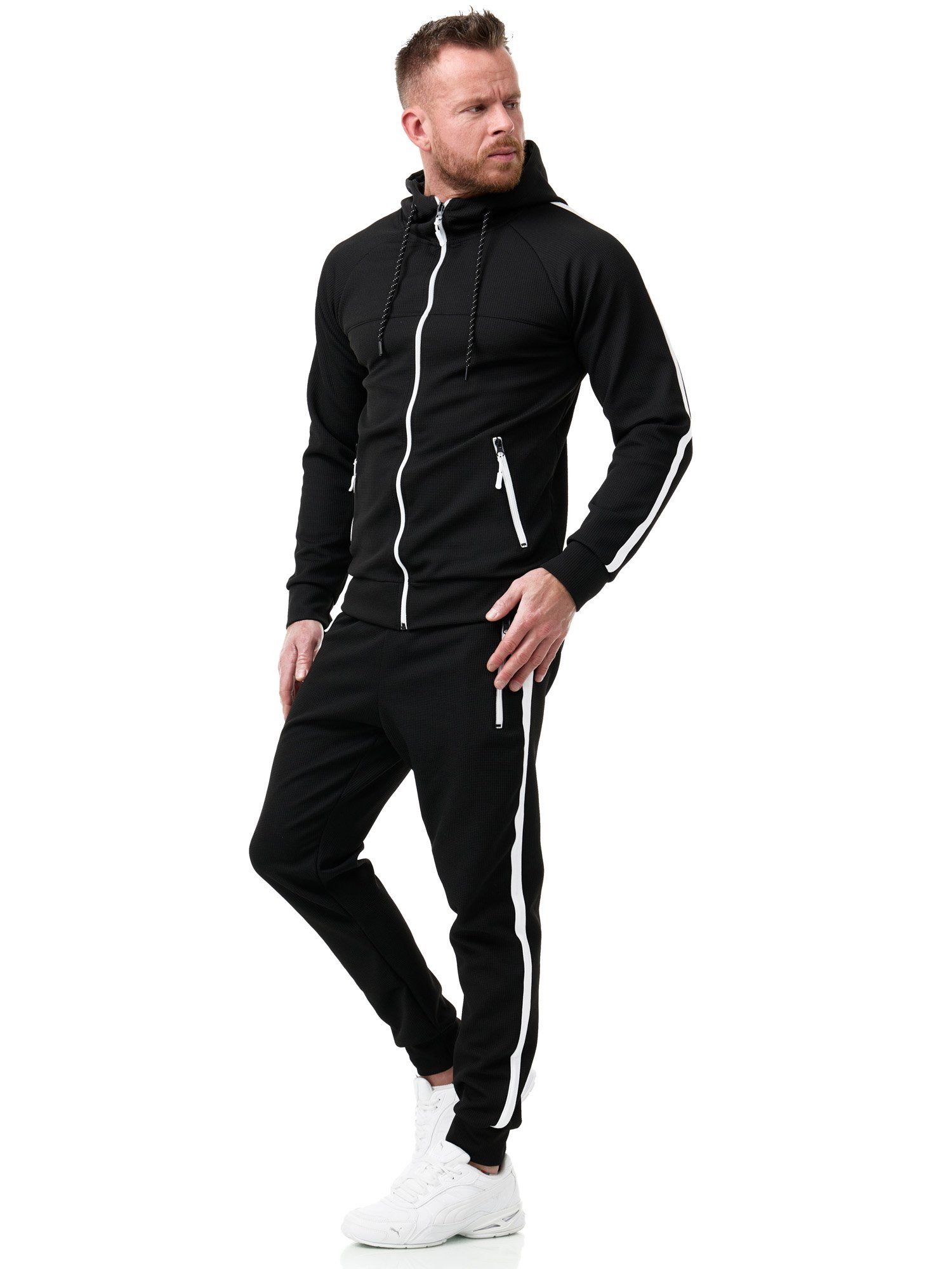 L.gonline Freizeitanzug Herren Jogginganzug Freizeitanzug Sportlich