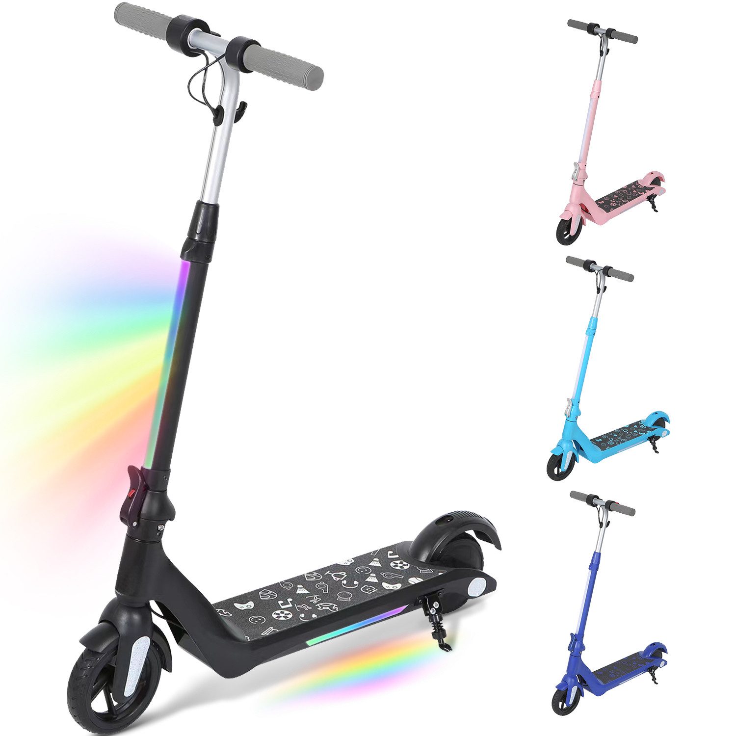 Fanttik Elektro-Kinderroller faltbarer E-Scooter für Kinder,