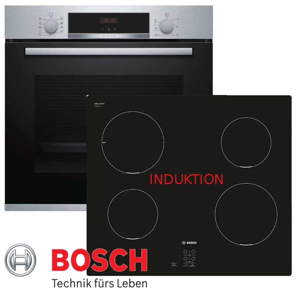 BOSCH Induktions Herd-Set Autark Herd Einbau
