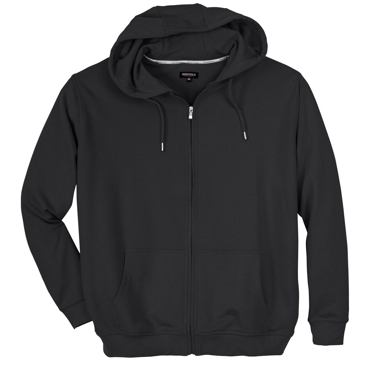 redfield Sweatjacke Übergrößen Sweatjacke Herren schwarz