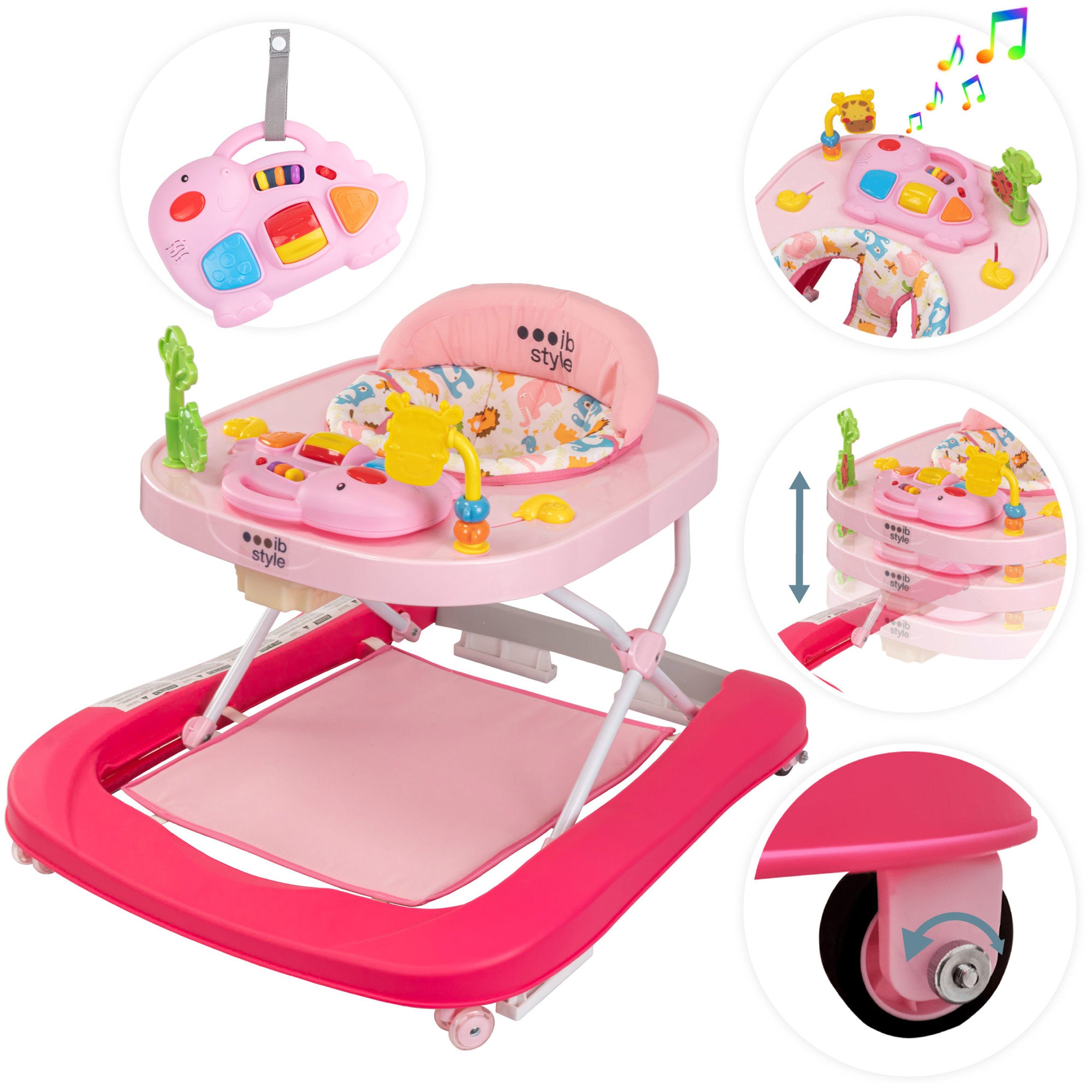 ib style Lauflernhilfe Little Dino Rosa,