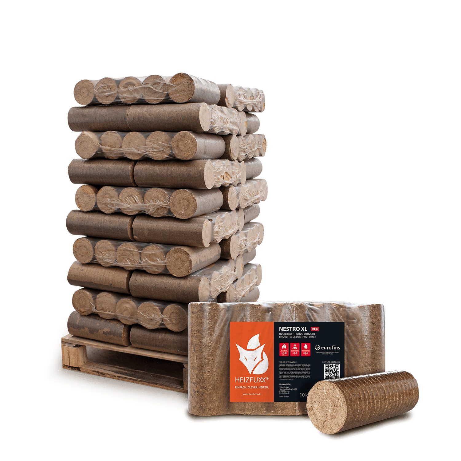 HEIZFUXX Holzbriketts Nestro XL Red, 300