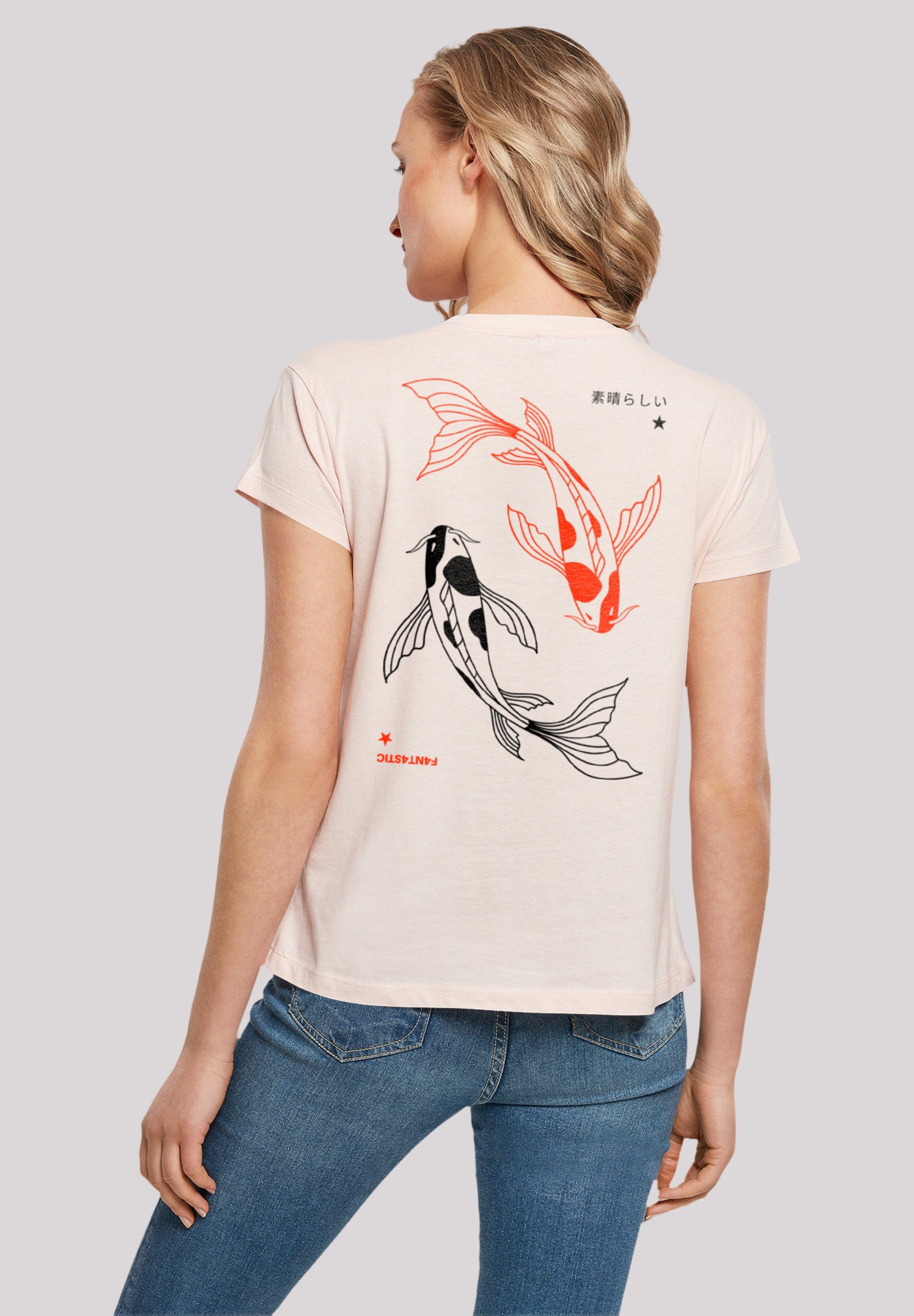 F4NT4STIC T-Shirt Koi Karpfen Japan Print