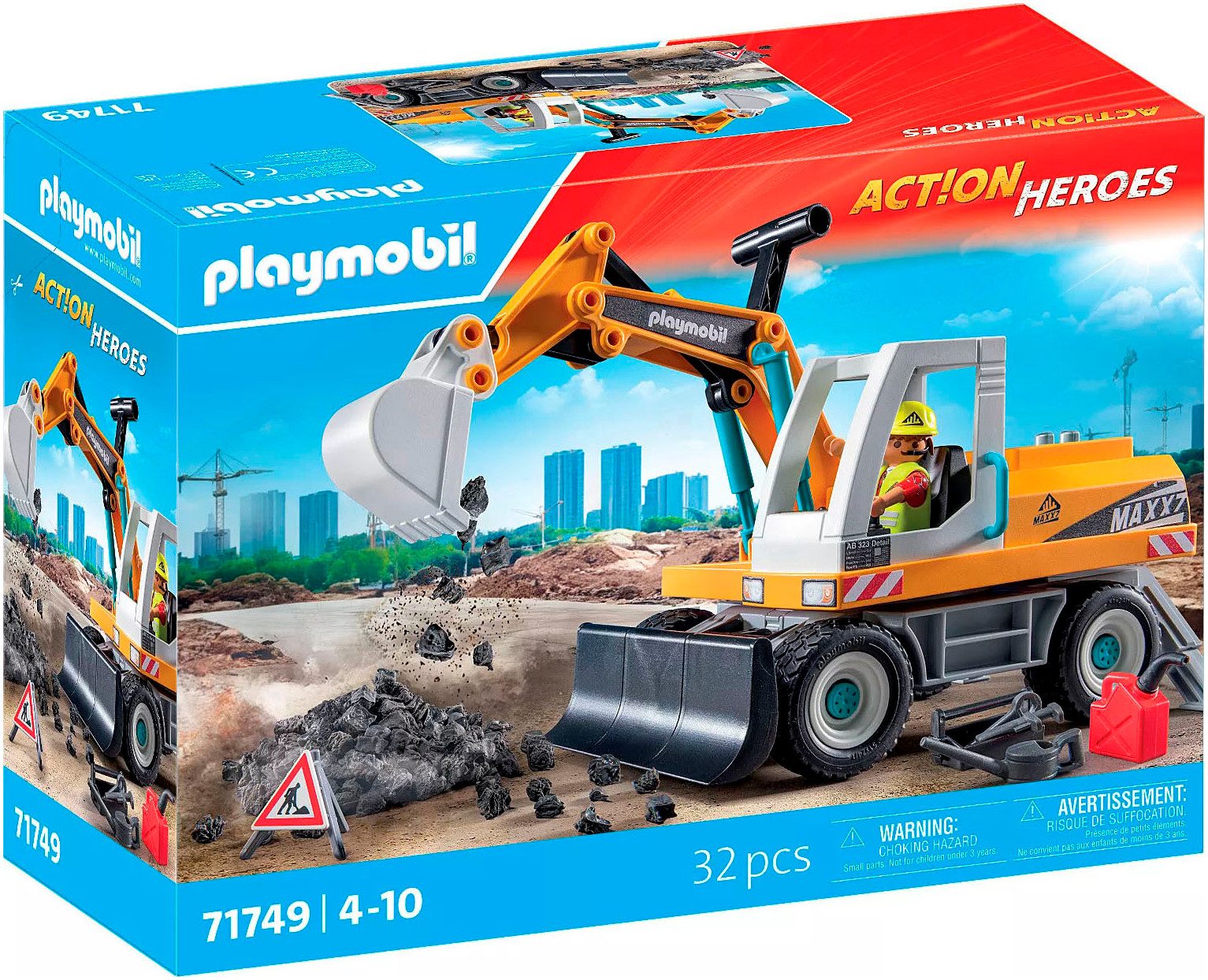 Playmobil® Großer Bagger (71749), Playmobil Action