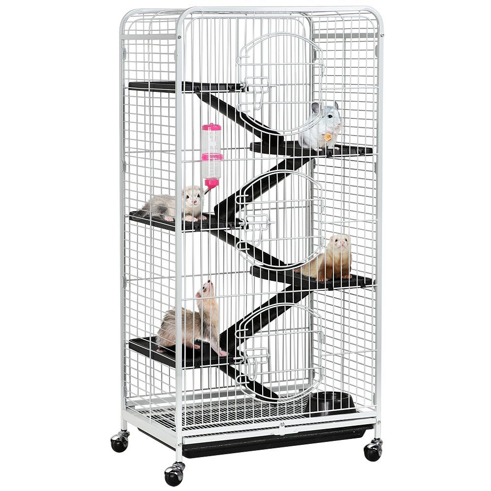 Yaheetech Kleintierkäfig, Nagervoliere Metall Hamsterkäfig Käfig