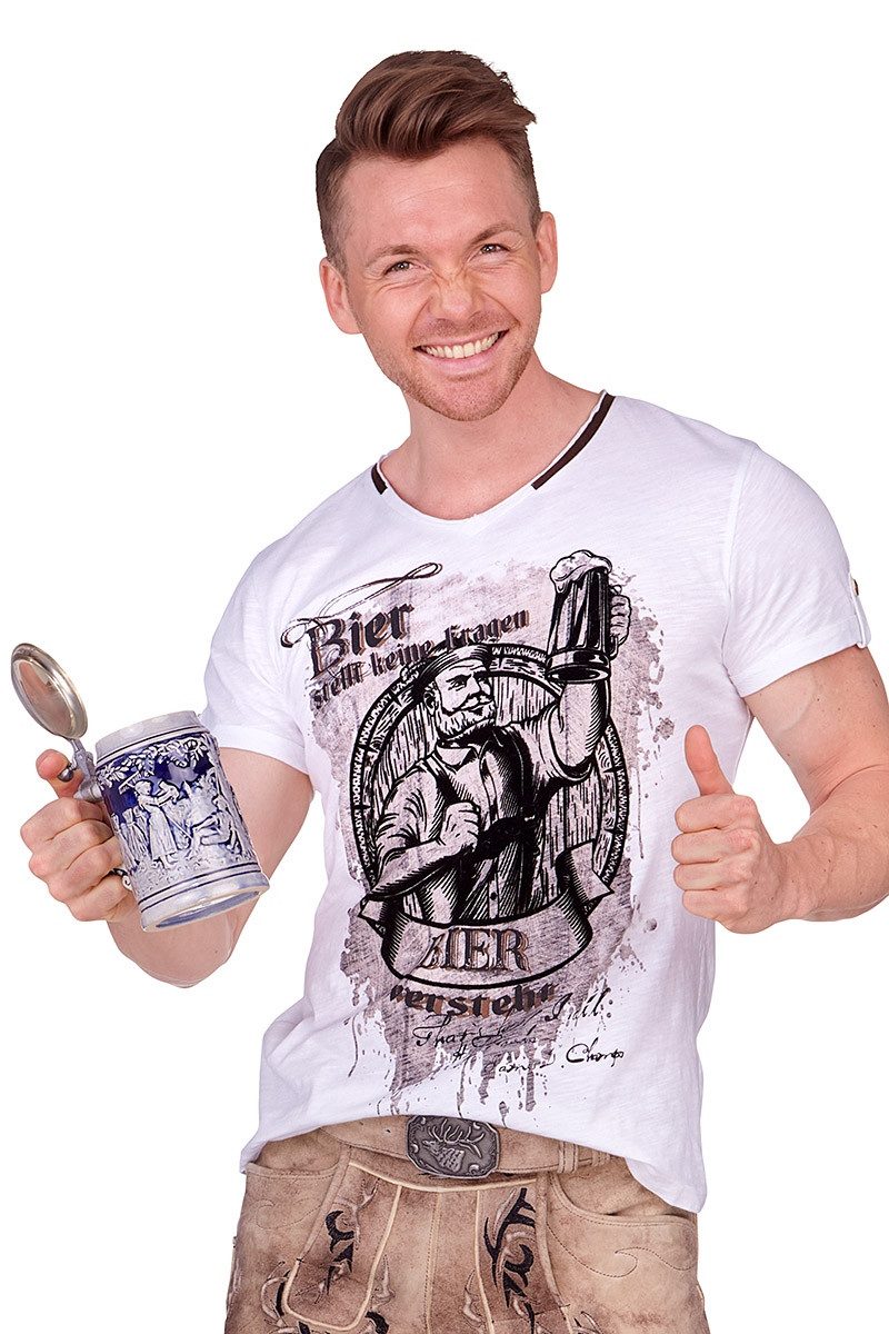 Hangowear Trachtenshirt Trachtenshirt Herren - BIER