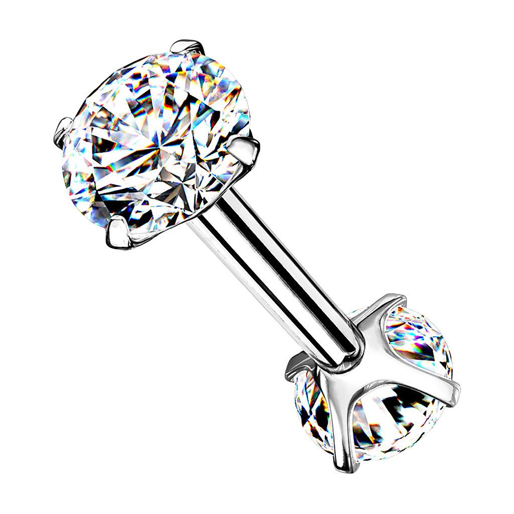 Taffstyle Piercing-Set Tragus Daith Piercing Zirkonia