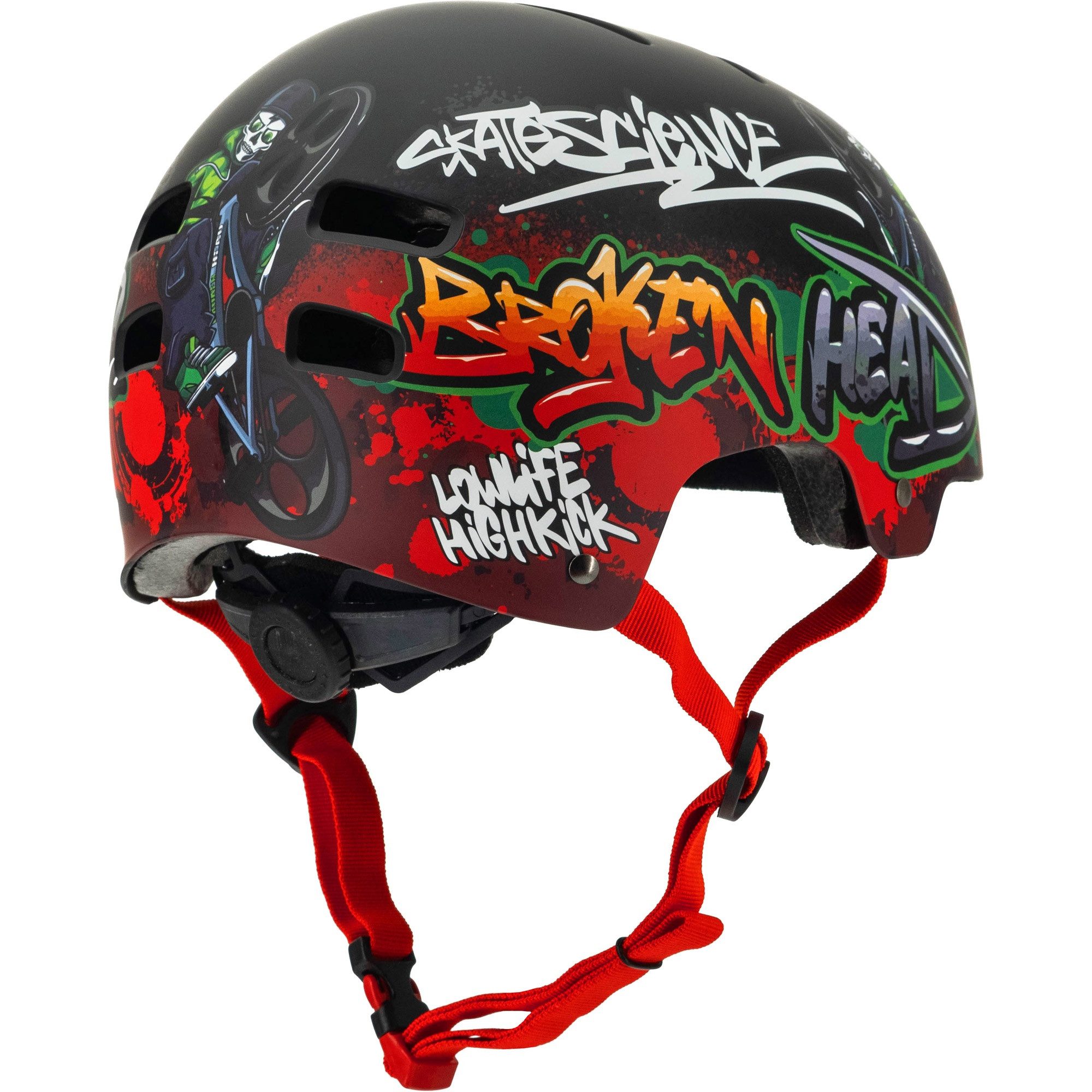 Broken Head Skatehelm BMX-Boner, Schnellverstellsystem