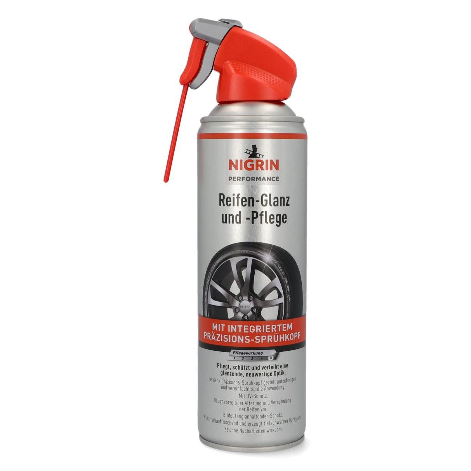 NIGRIN Reifen-Pflege 500ml Reifen-Glanz Spray Reiniger
