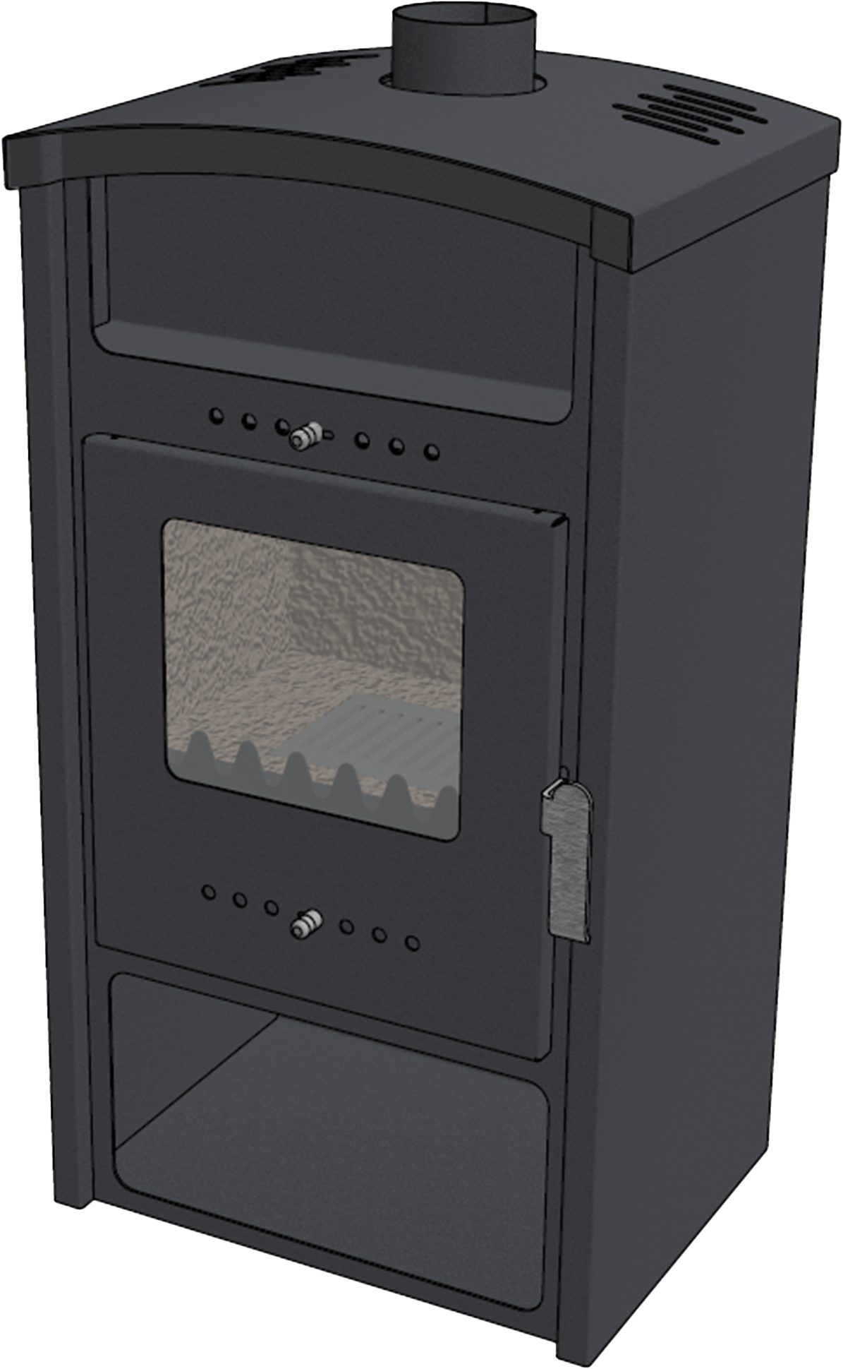 Kaminofen Ulisse, 8 kW, Zeitbrand, Großer