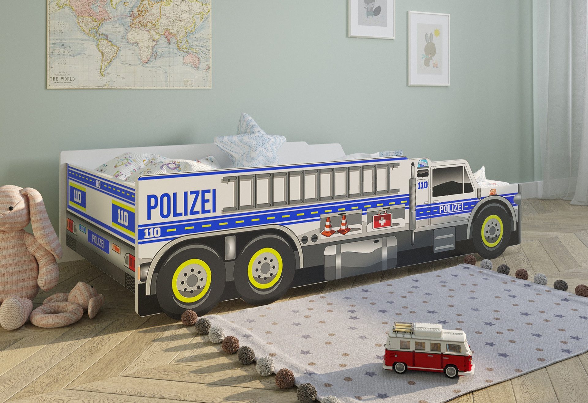 Kids Collective Autobett Kinderbett Jugendbett 80x160,