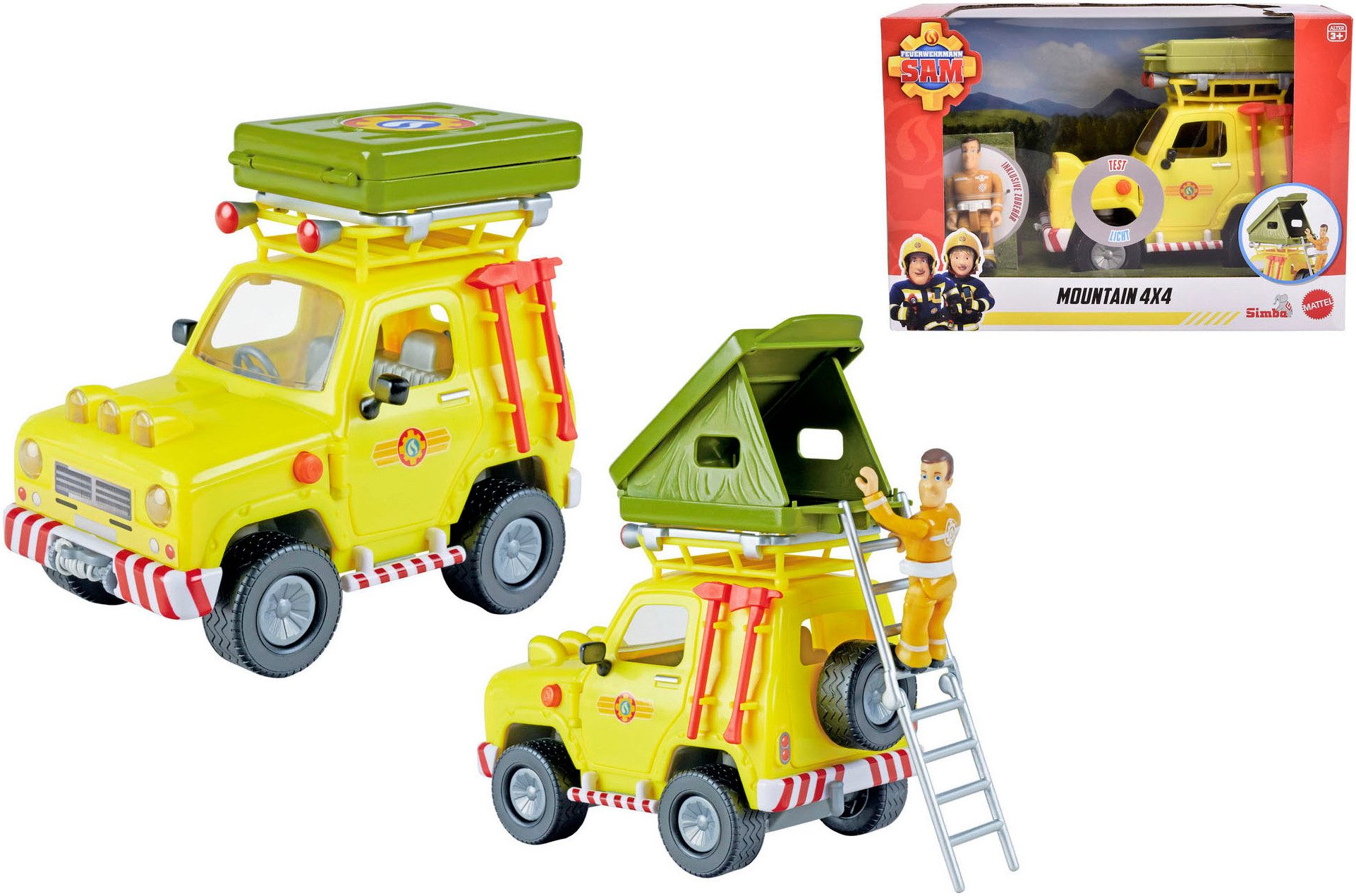 SIMBA Spielzeug-Auto Feuerwehrmann Sam Geländewagen mit