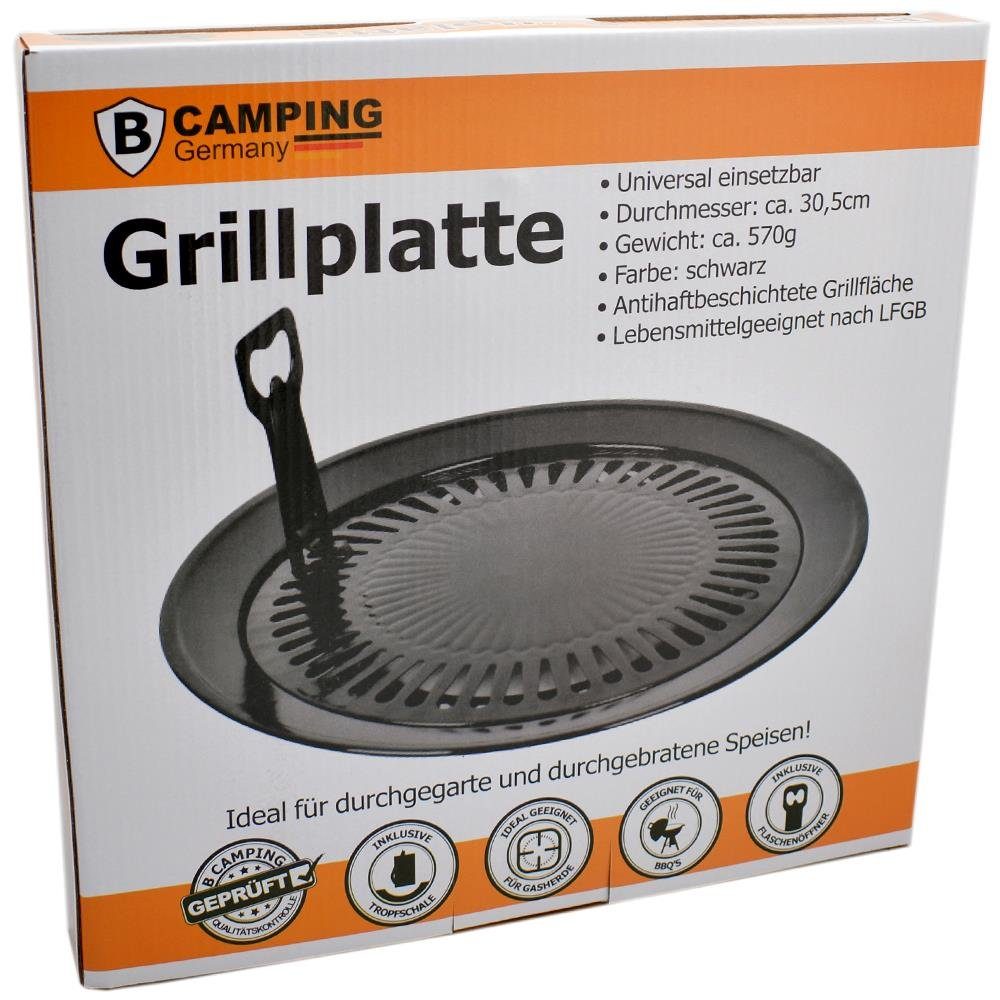 bahama Gaskocher, Camping Grillplatte Universal Ø30,5cm