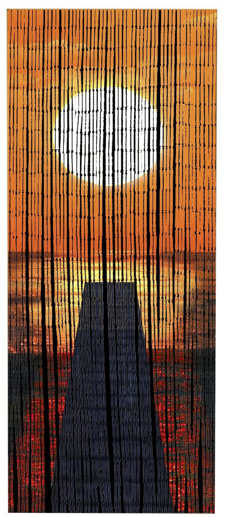 Maximex Türvorhang Modell Sonnenuntergang, Hakenaufhängung (1