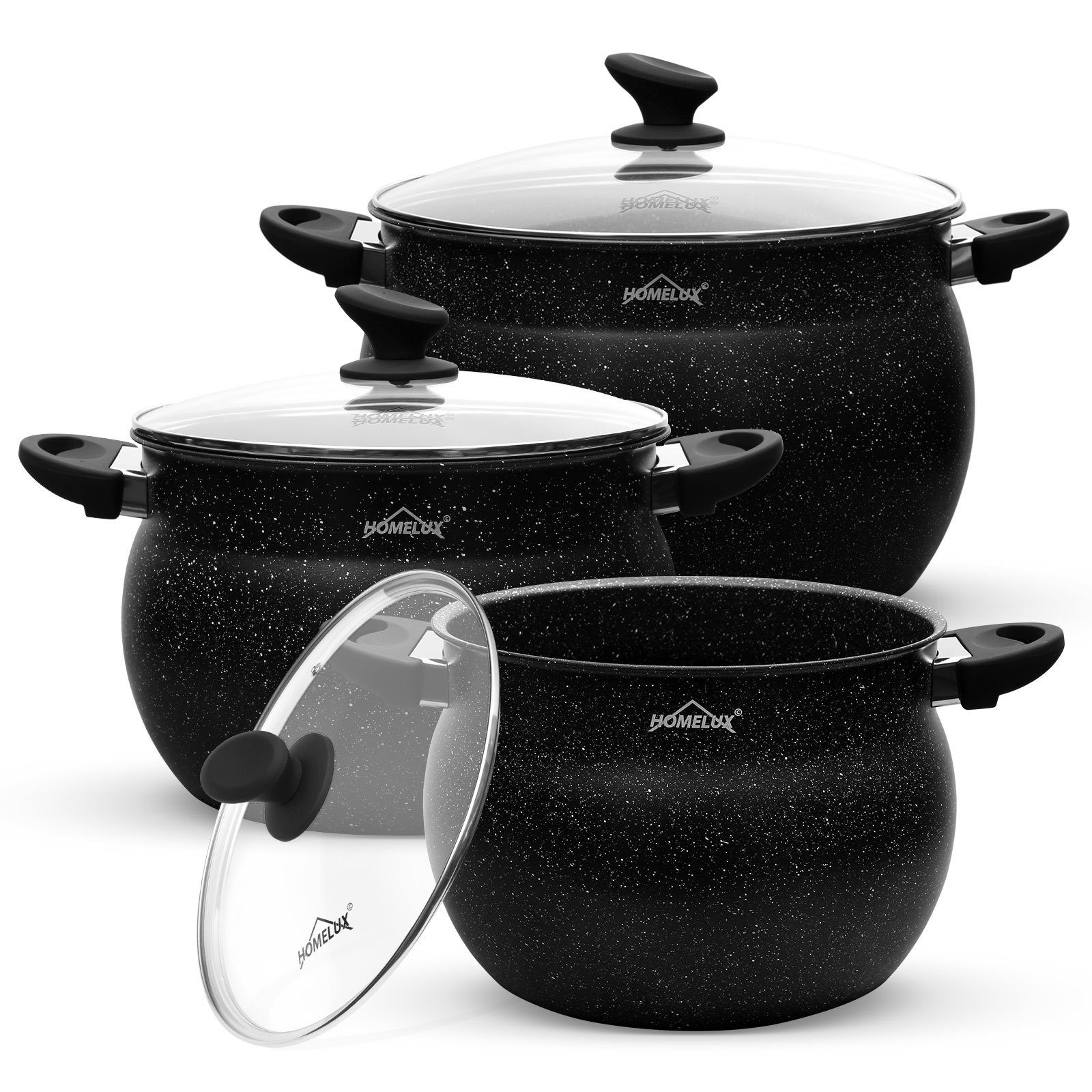HOMELUX Topf-Set Topf-Set 6 tlg Suppentöpfe