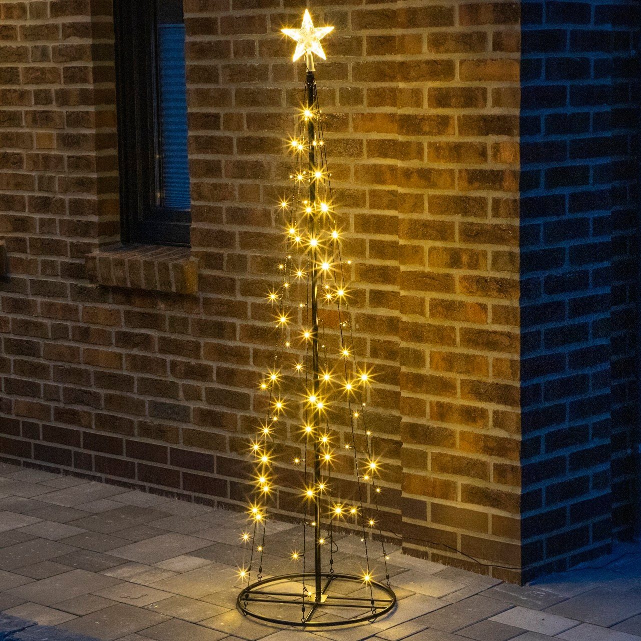 GartenHero Künstlicher Weihnachtsbaum LED Weihnachtsbaum IP44