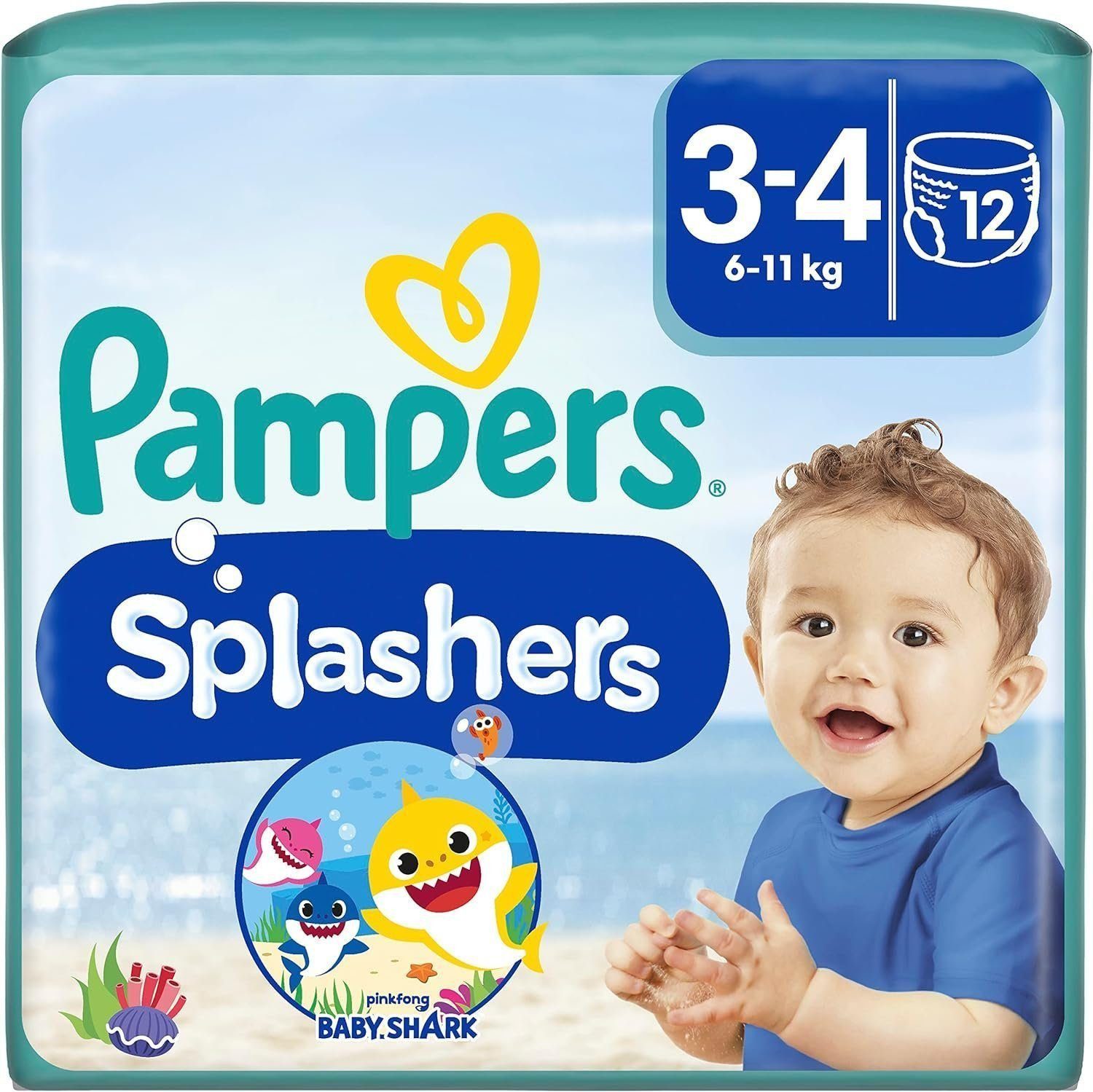 Pampers Windeln Splashers Schwimmwindeln Gr- 3-4