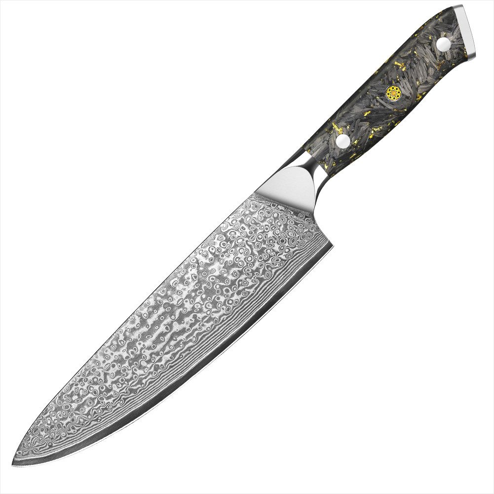 KingLux Kochmesser Damastmesser Profi Küchenmesser 20cm