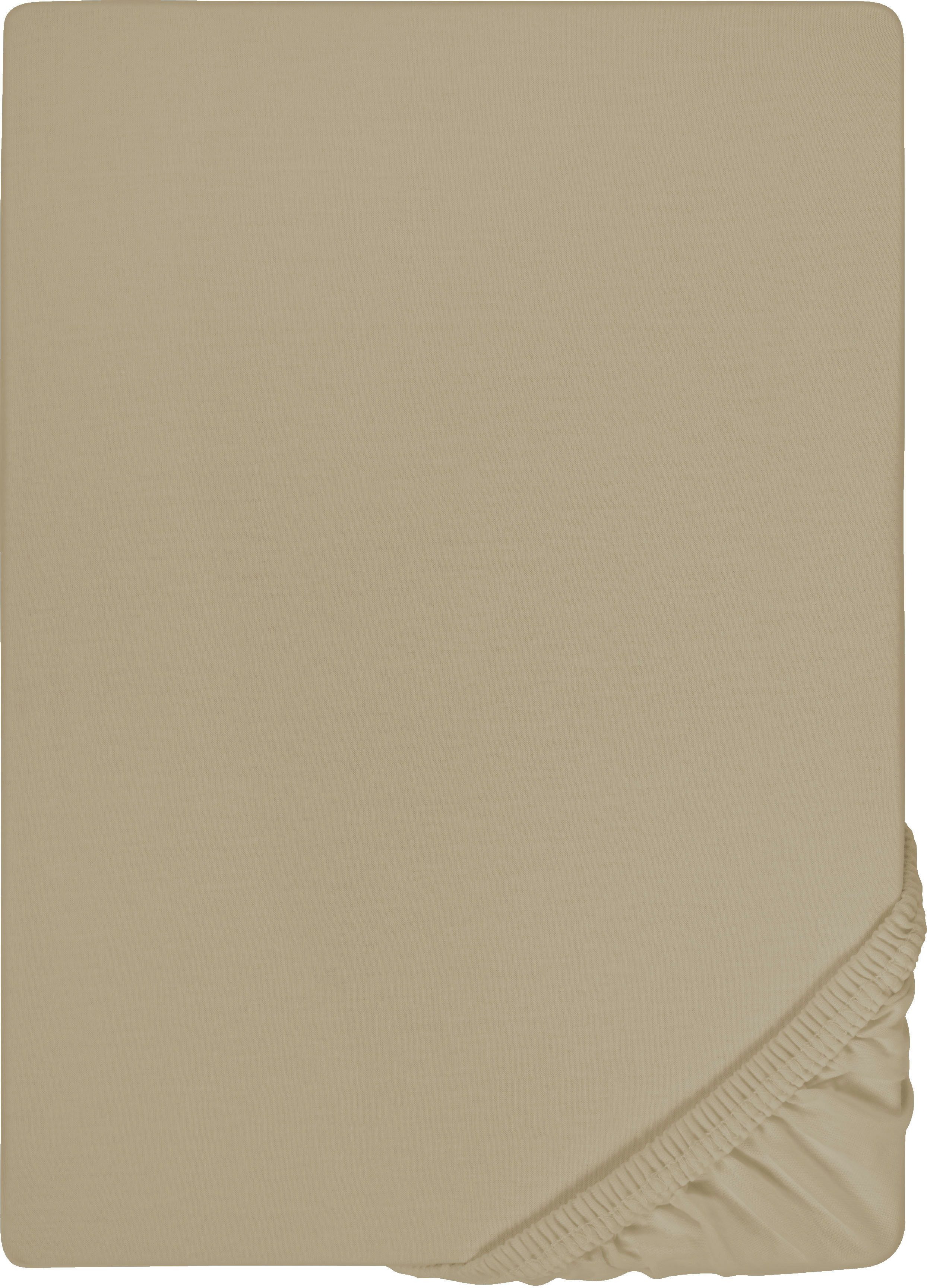 Biberna Spannbettlaken Thea, Jersey-Elasthan, Gummizug: rundum,