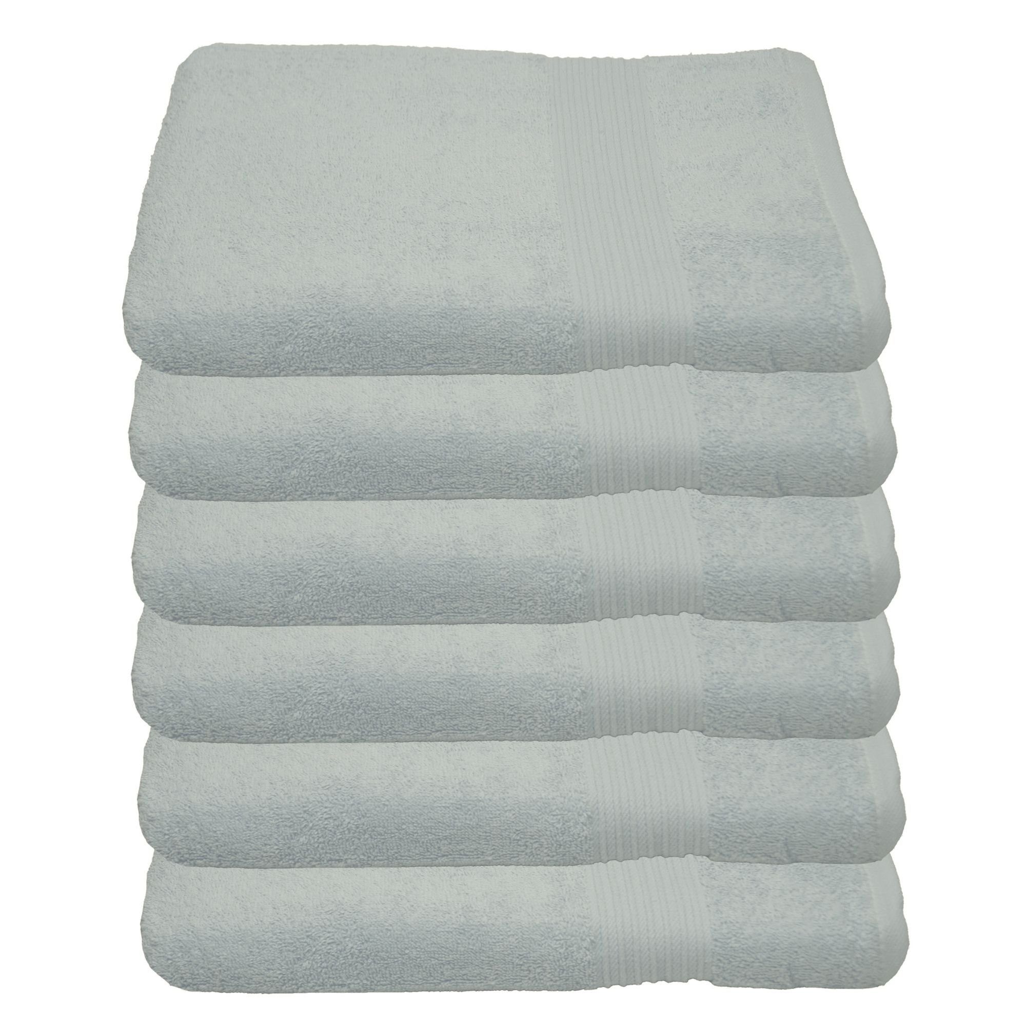 Julie Julsen Handtücher 6-Handtücher-Silber-Handtuch 50 x