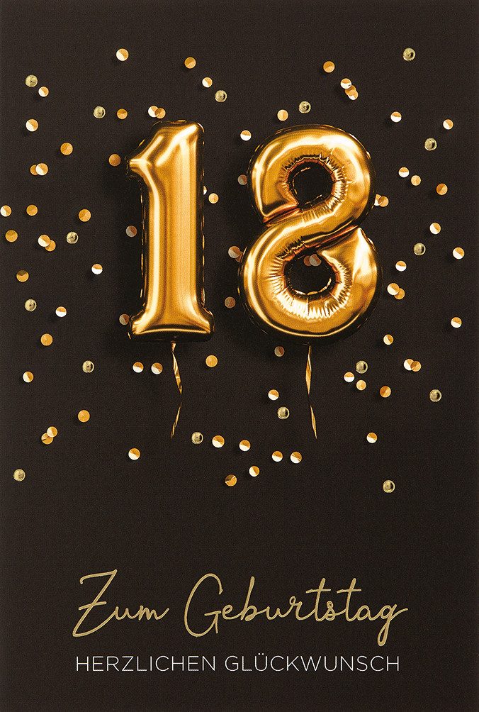 BSB Grußkarten 18. Geburtstag - Glückwunschkarte