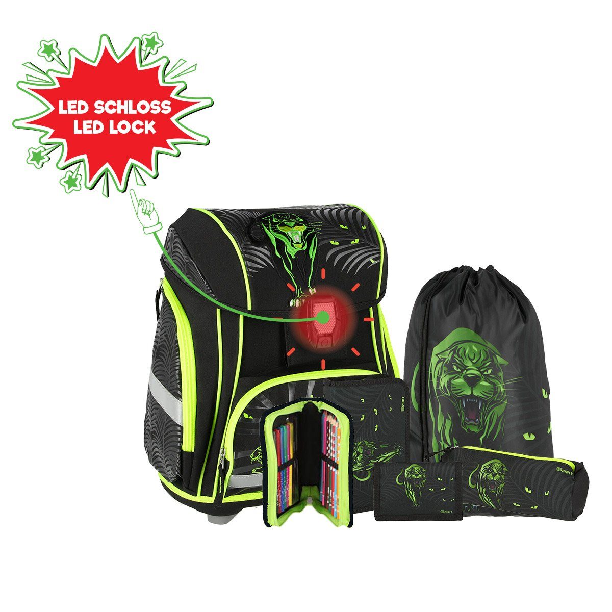 Spirit Schulranzen TTS Schulranzen Set Panther