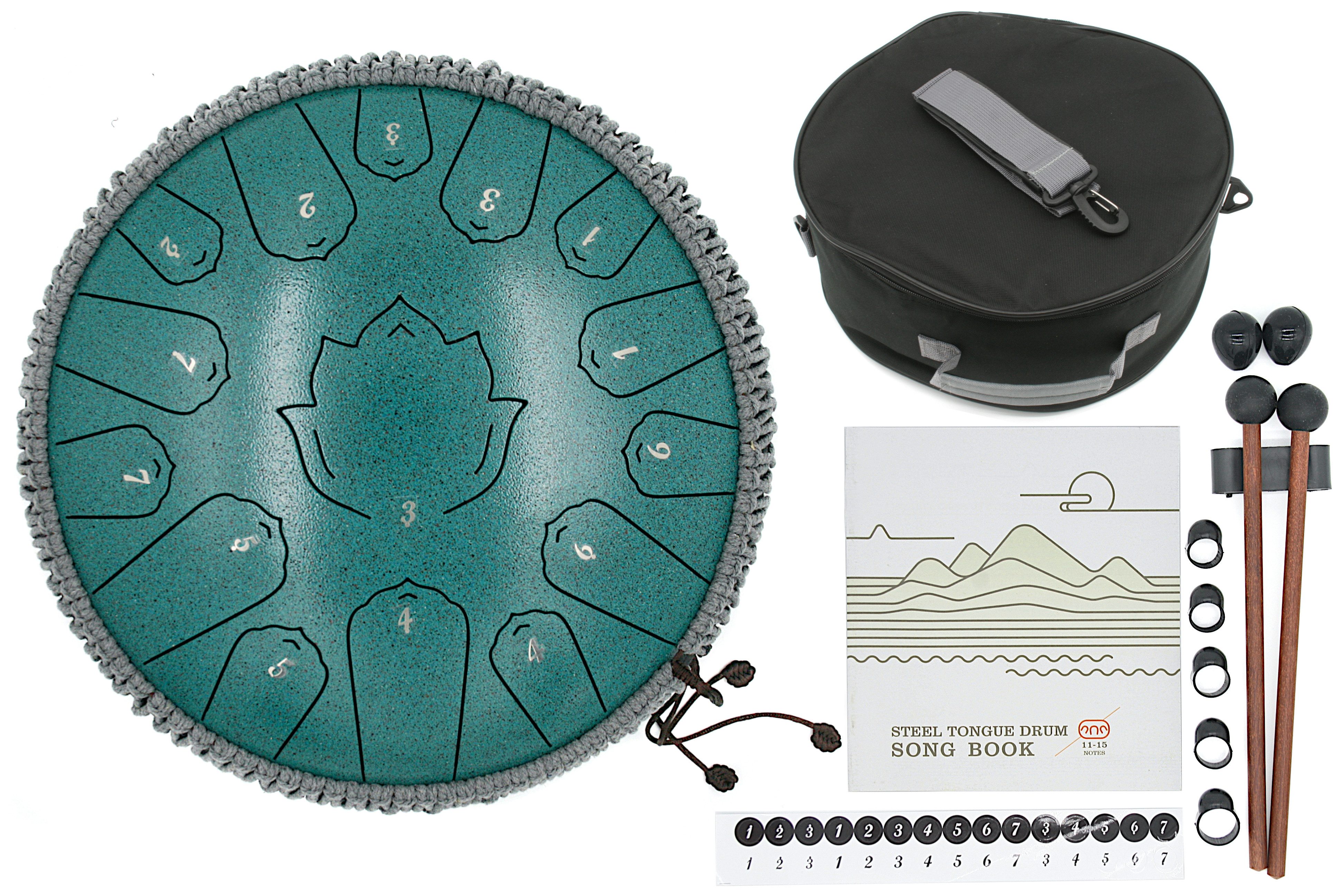 Leuchtklang Handpan 13' Zungentrommel Handpan Steel