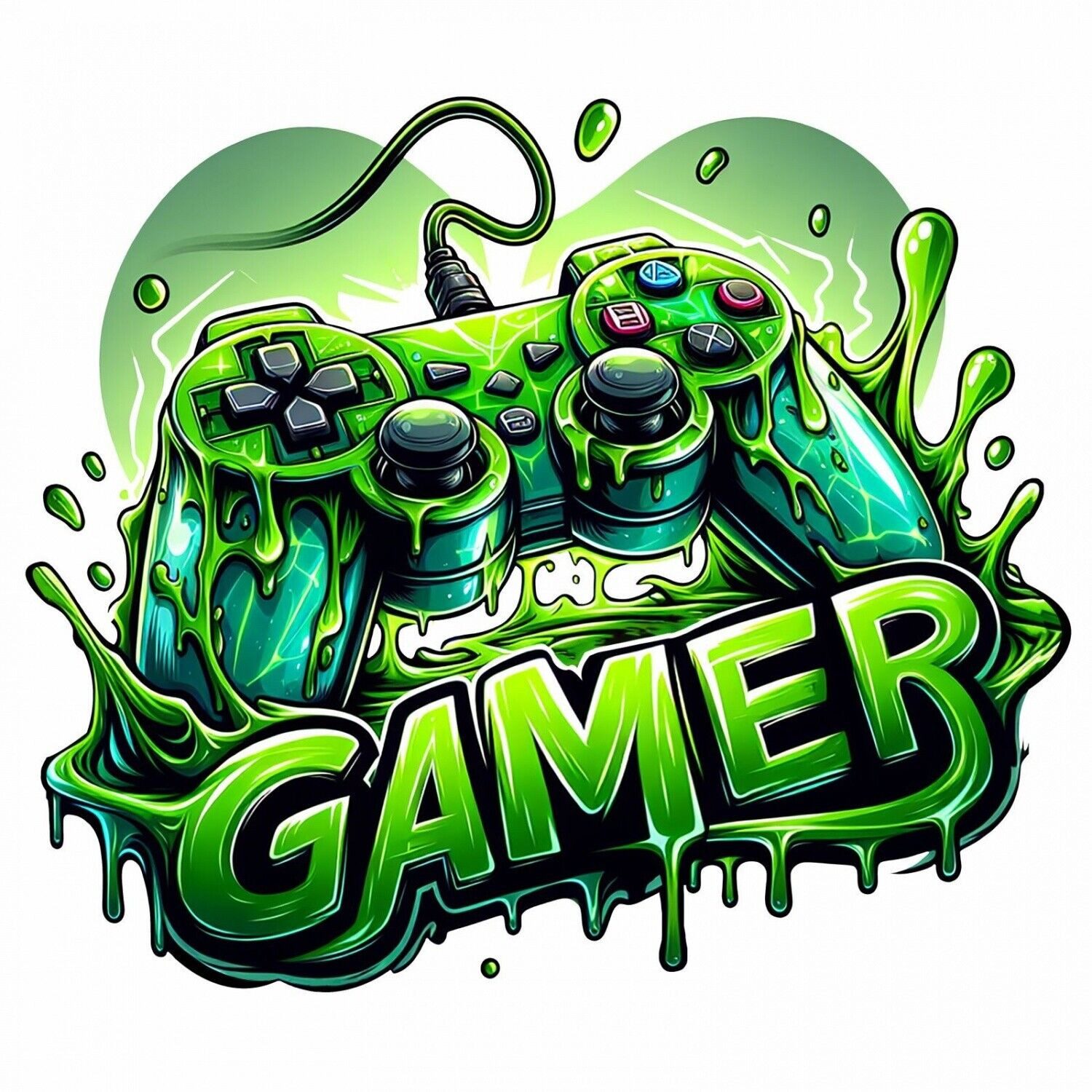 nikima Wandtattoo 259 Wandtattoo Gamer Spielekonsole
