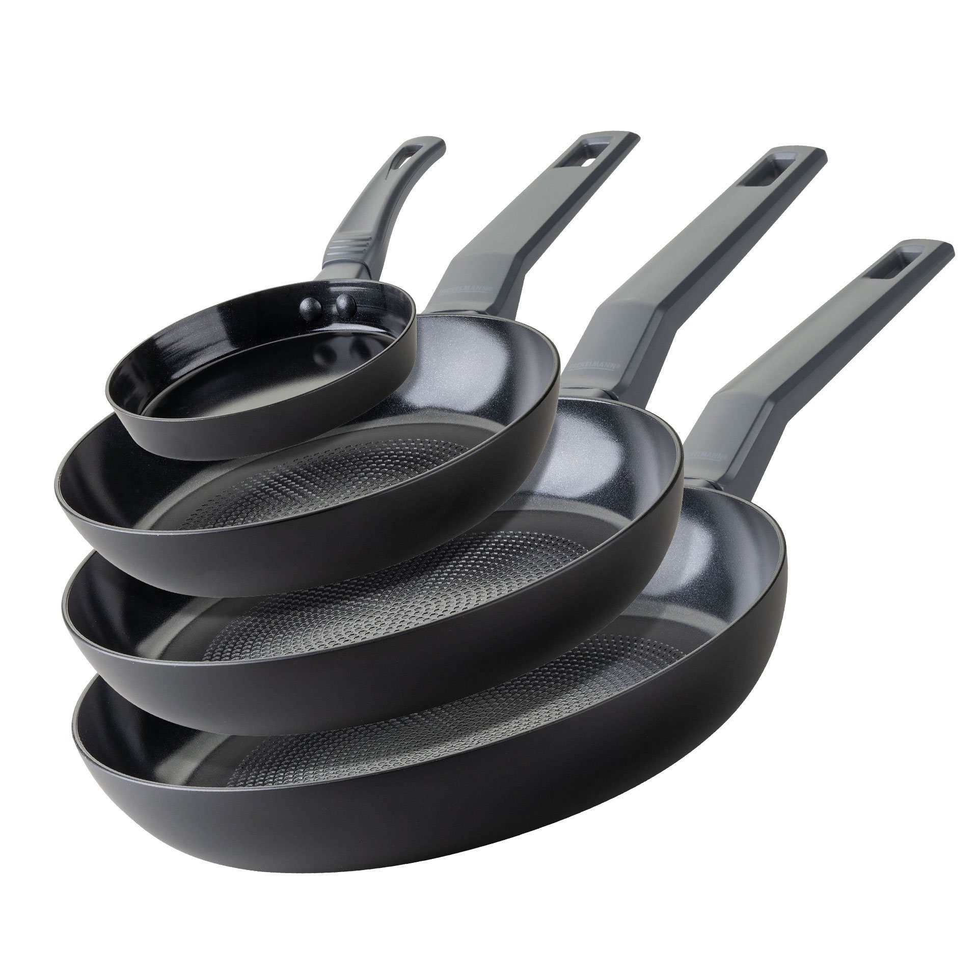 FACKELMANN Pfannen-Set Bratpfannen-Set, Antihaftbeschichtung, Wabenboden, Induktionsgeeignet