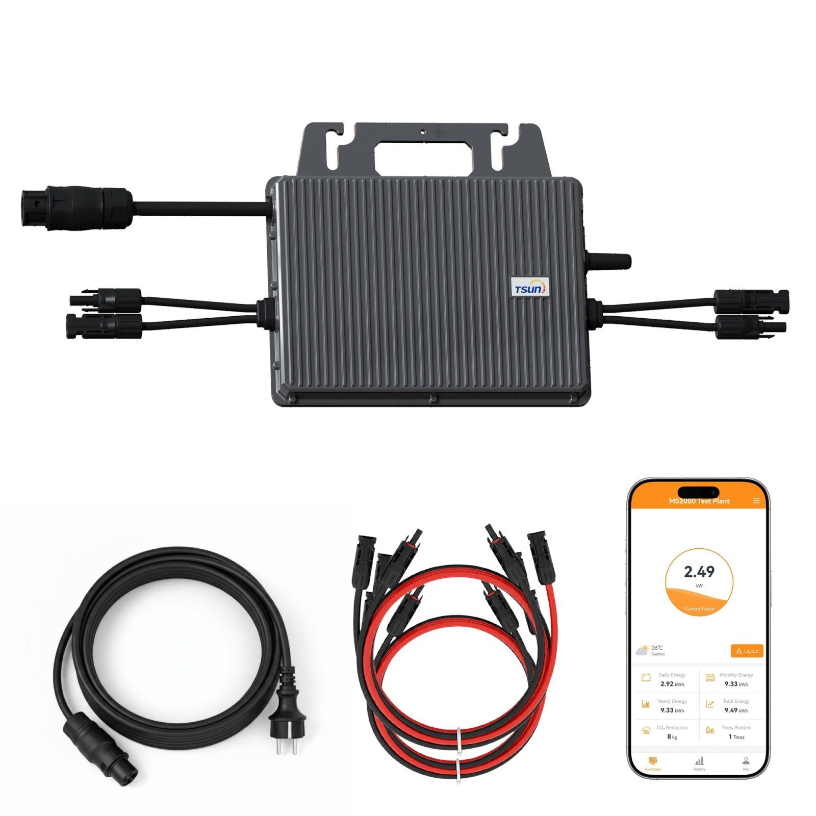 SUNNIVA Wechselrichter TSUN TSOL-MS800 Mikro-Wechselrichter 800