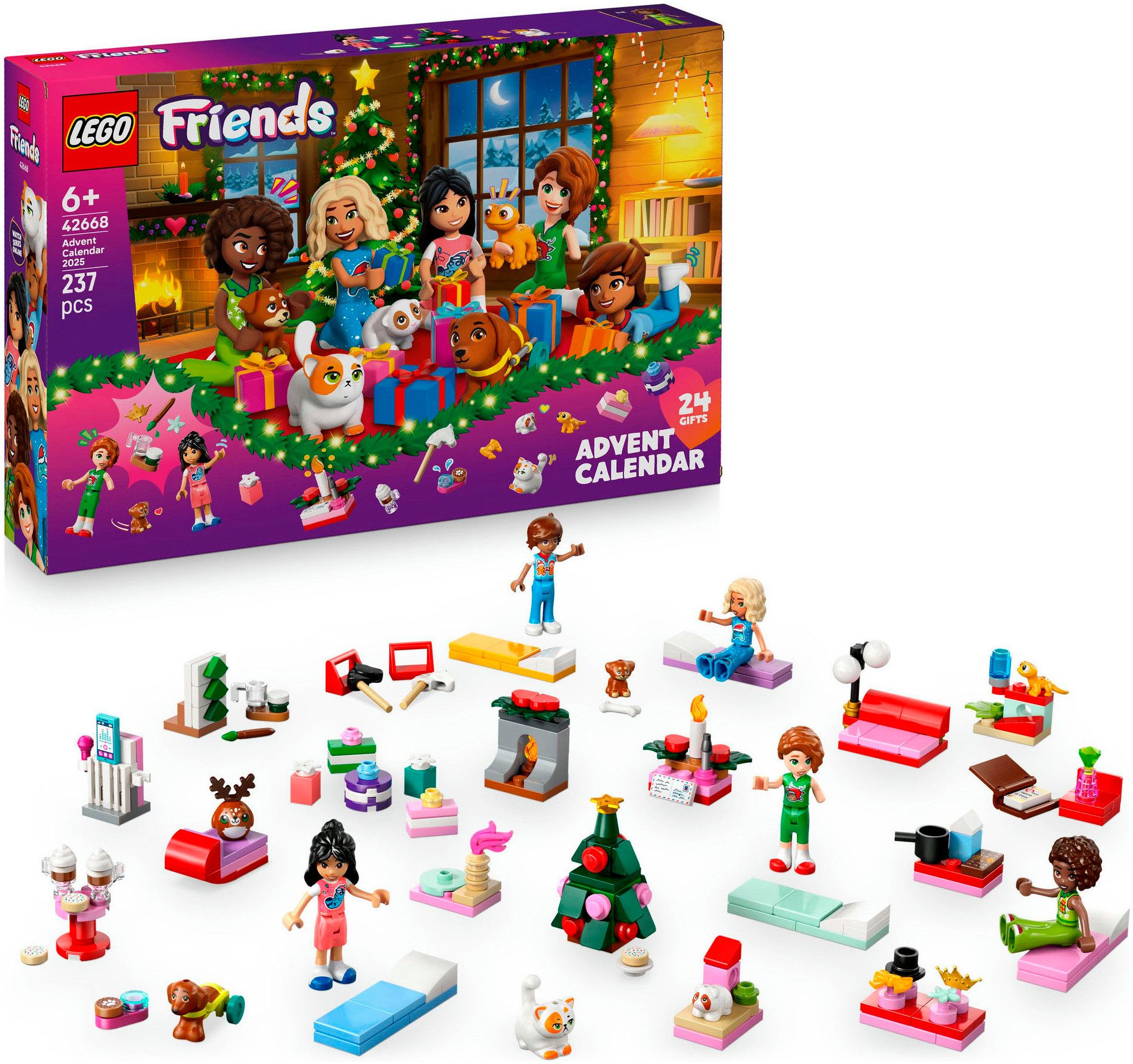 LEGO® Spielzeug-Adventskalender Spielbausteine, (42668), LEGO Friends