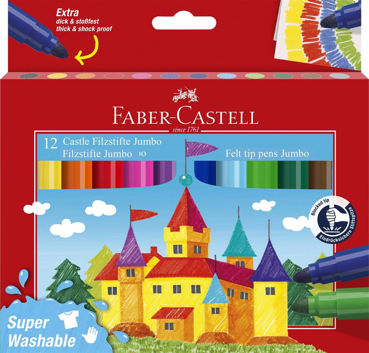 Faber-Castell Filzstift Faber-Castell Jumbo Filzstift -