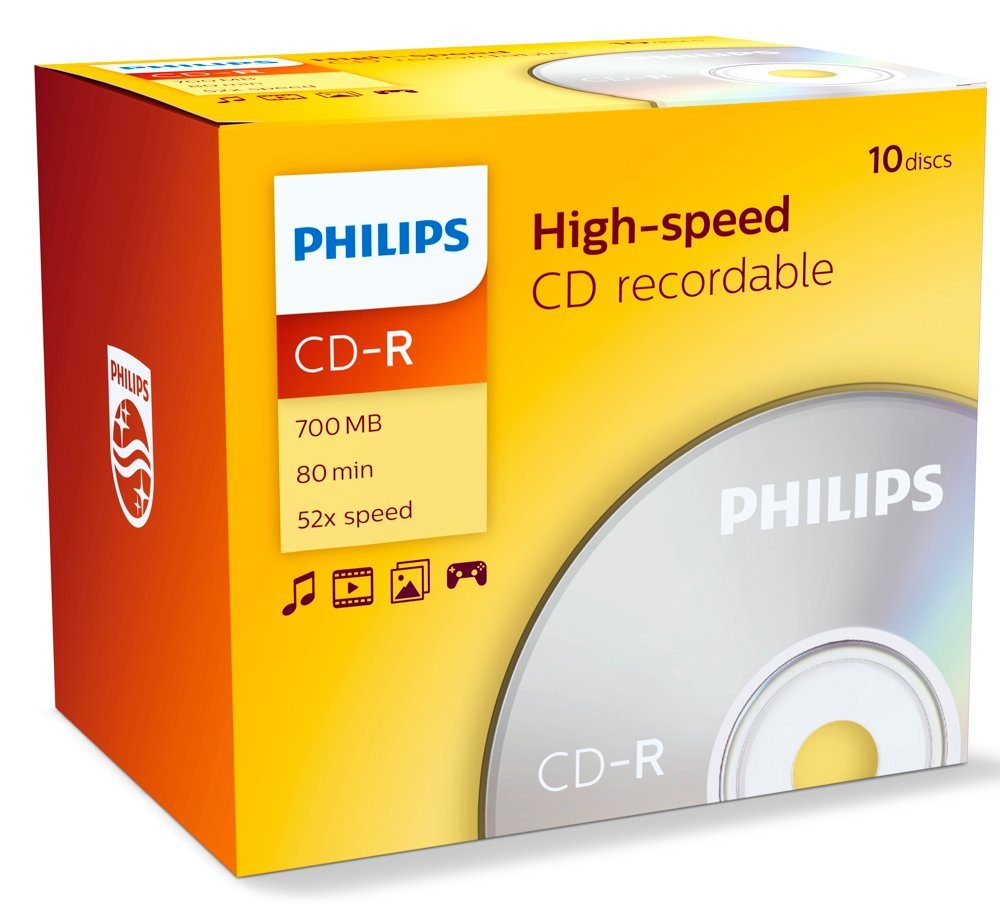 Philips CD-Rohling 10 Philips Rohlinge CD-R