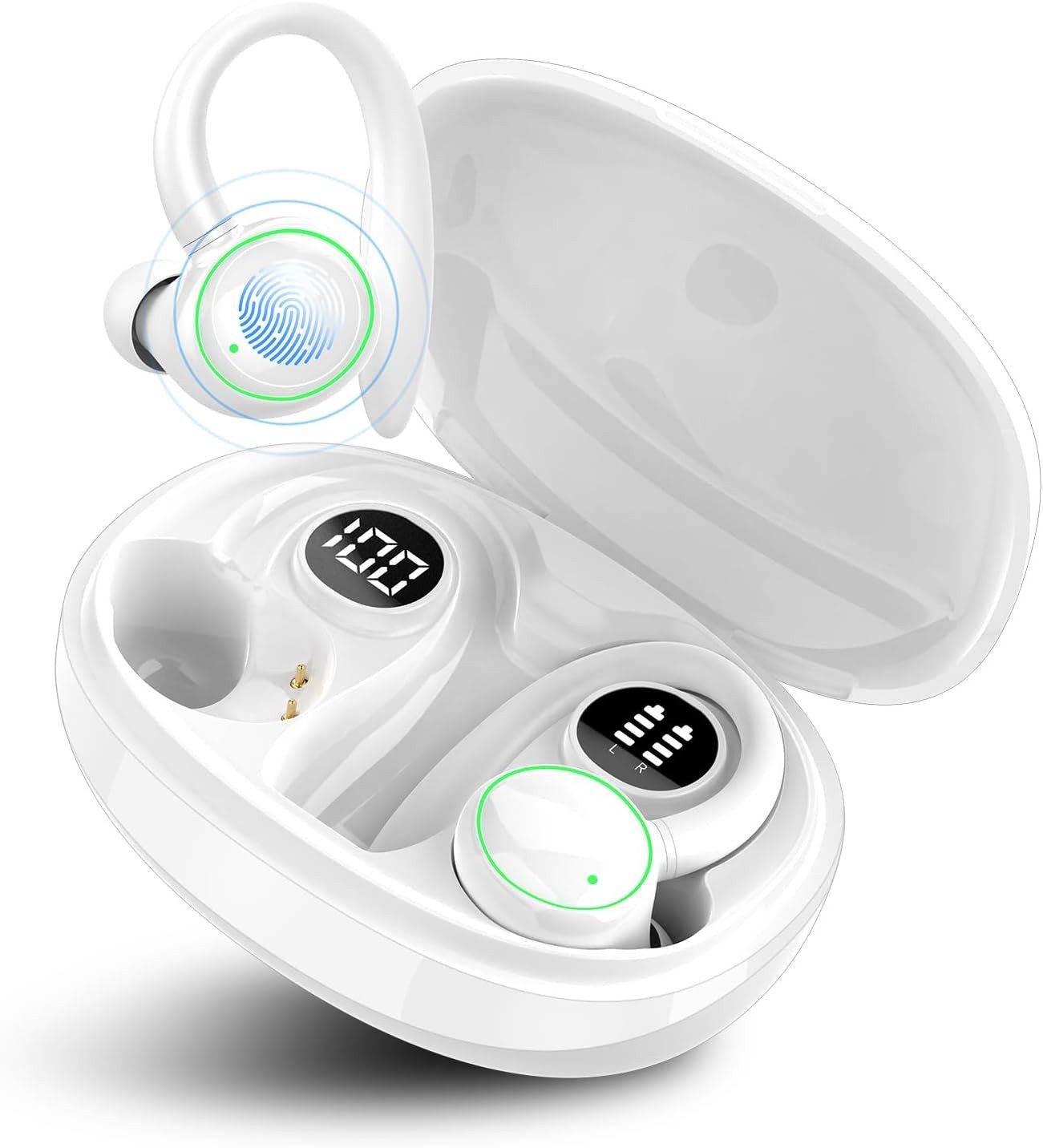 BRAIDOL Open-Ear-Kopfhörer,Bluetooth kopfhörer Sport, Kopfhörer Kabellos