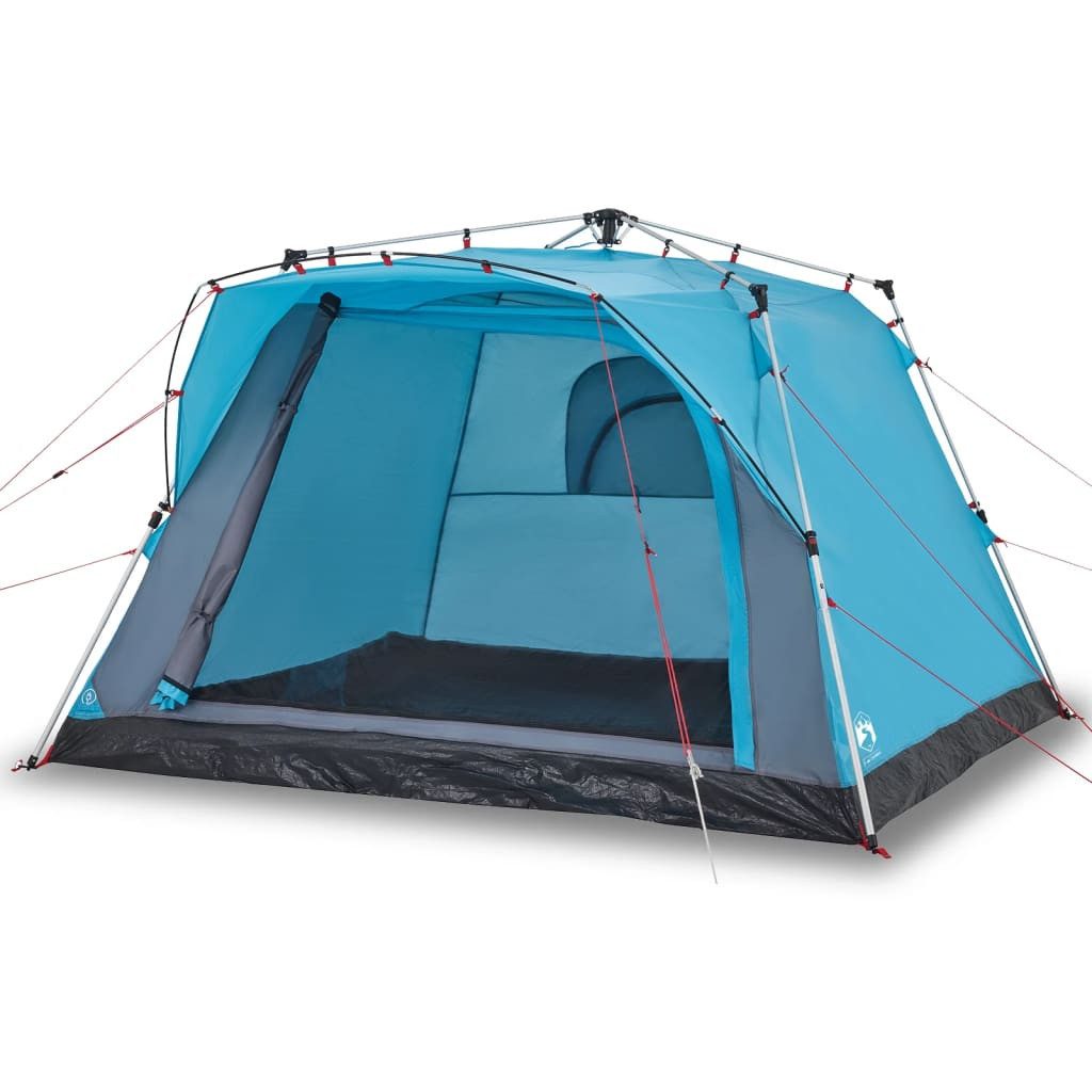 vidaXL Kuppelzelt Campingzelt 4 Personen Blau