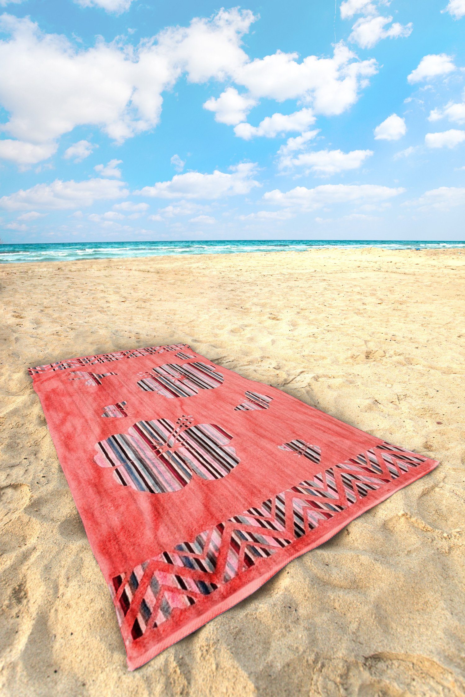 jilda-tex Strandtuch Strandtuch 90x165 cm Badetuch