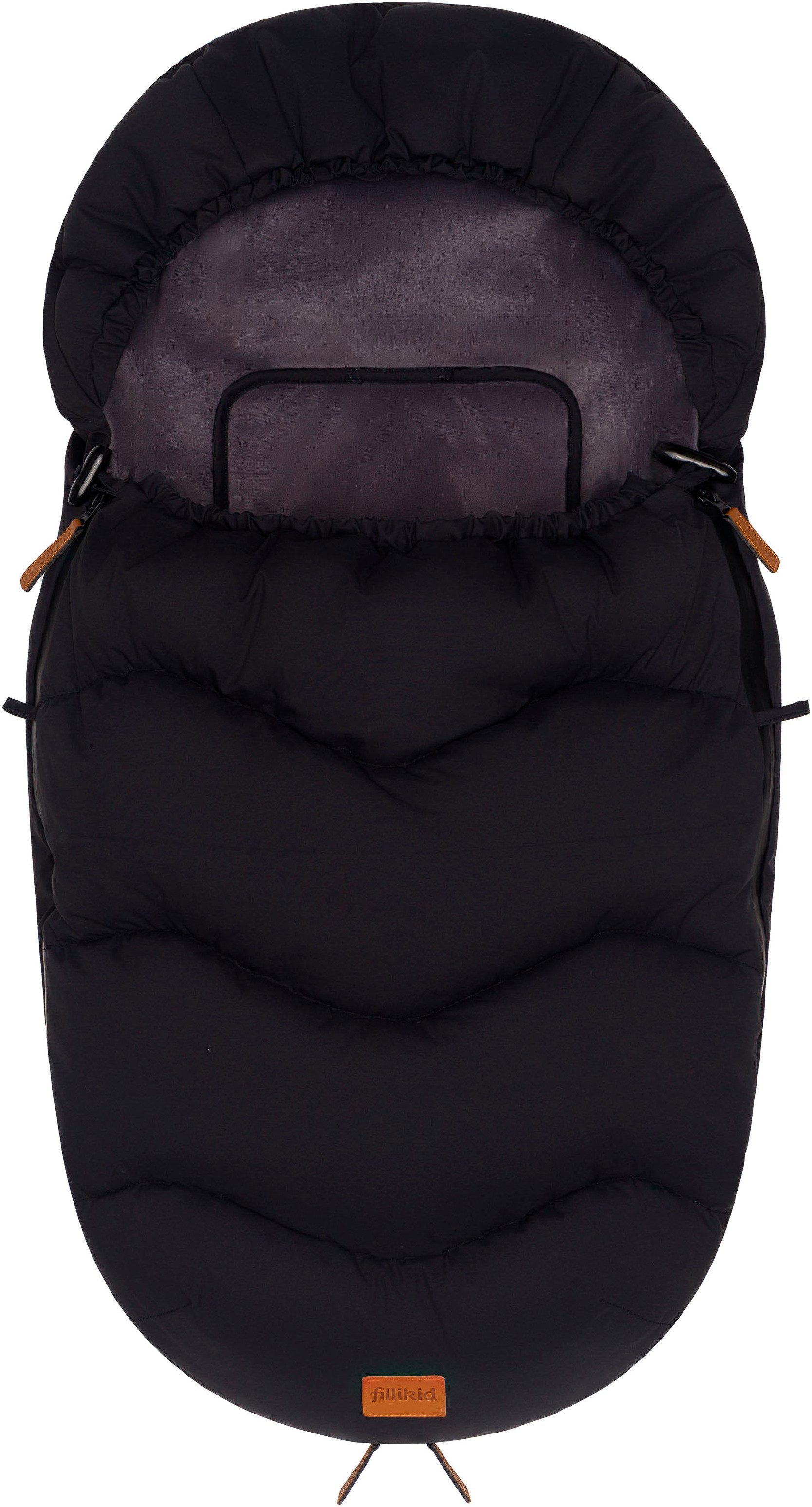 Fillikid Fußsack Nuptse Gr.0 Winterfußsack, schwarz