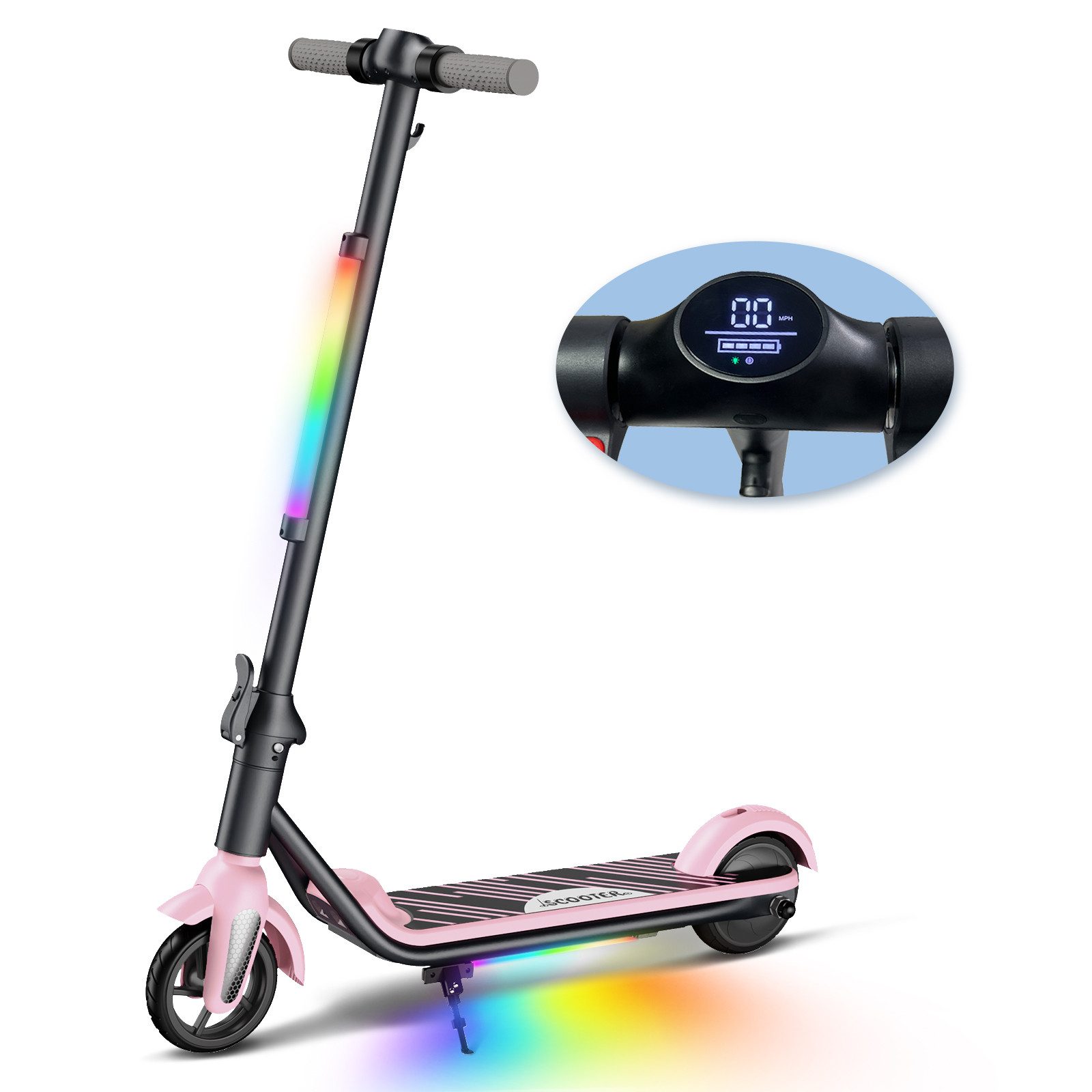 Fanttik Elektro-Kinderroller Kinder faltbarer E-Scooter mit