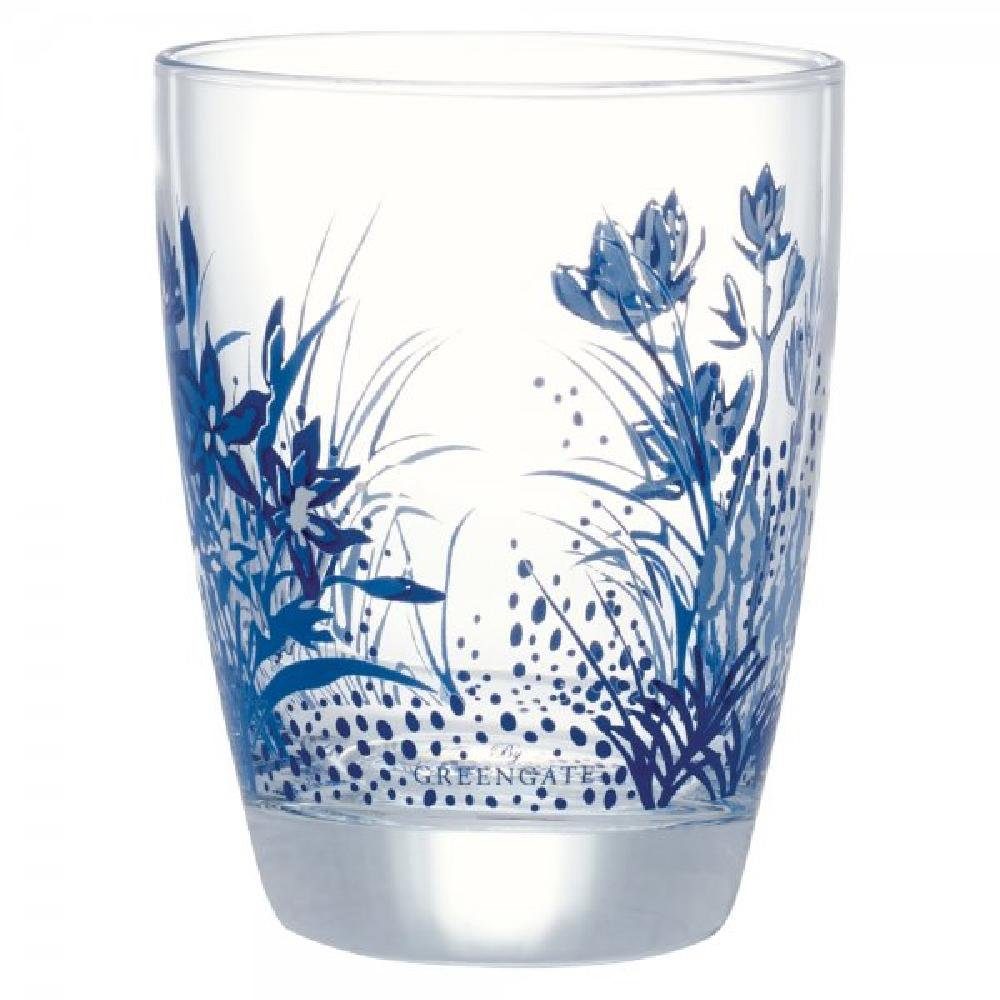 Greengate Leerglas Wasserglas Kristel Blue