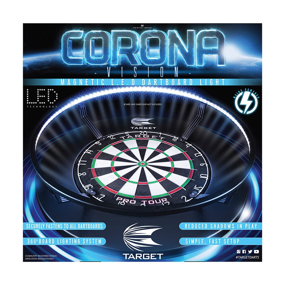 Target Dartscheibe Target CORONA Vision LED