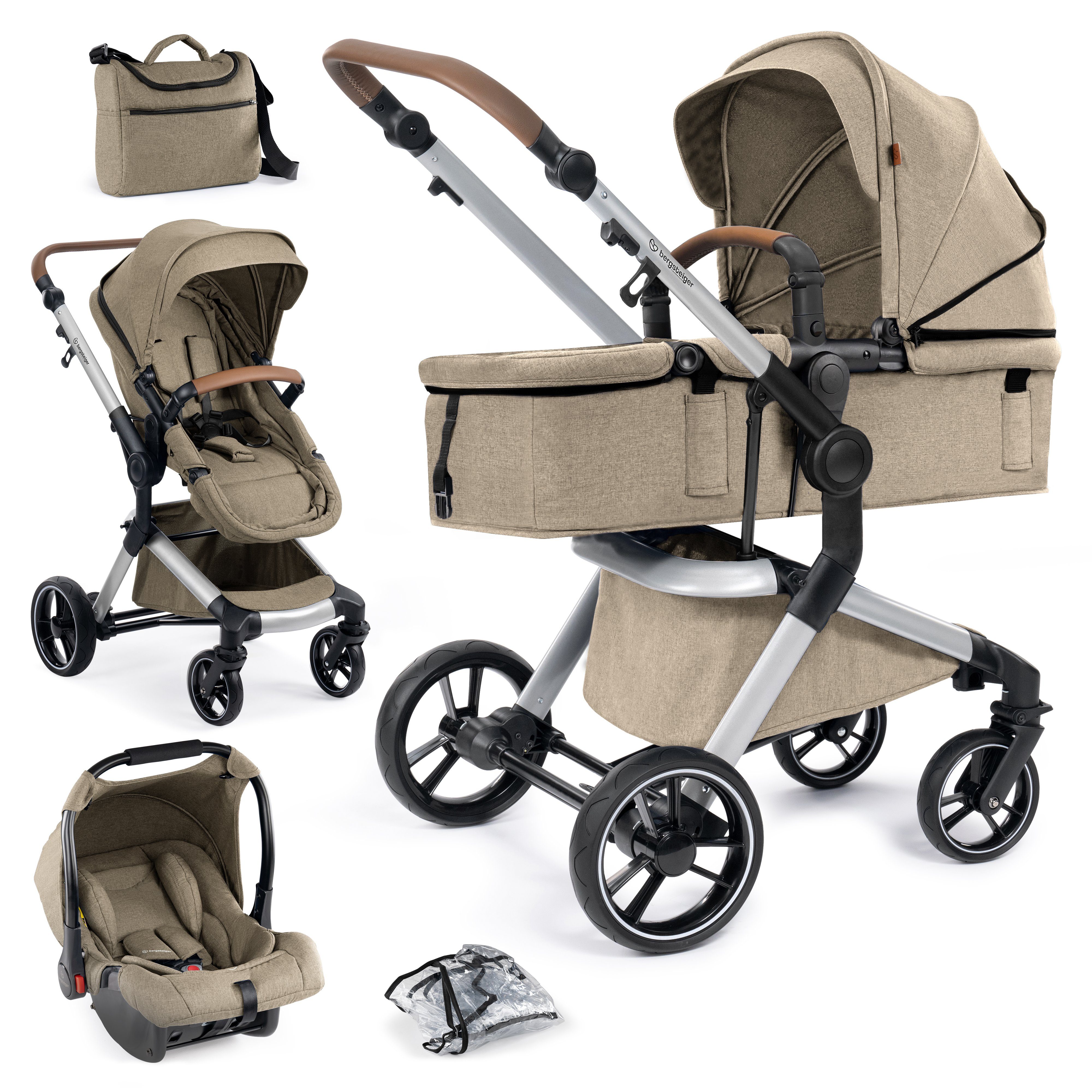 bergsteiger Kombi-Kinderwagen Bergsteiger Kinderwagen Lugo Kombikinderwagen