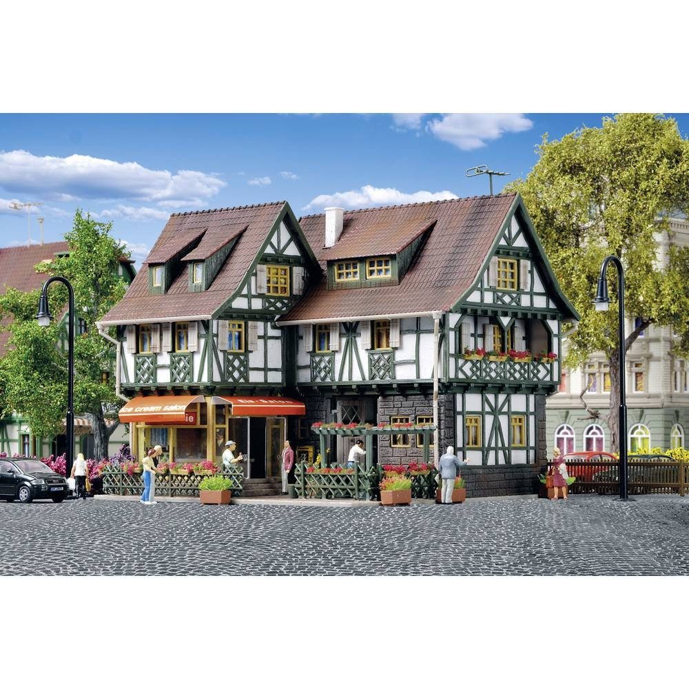 Vollmer Modelleisenbahn-Gebäude H0 Eingerichtete Konditorei mit