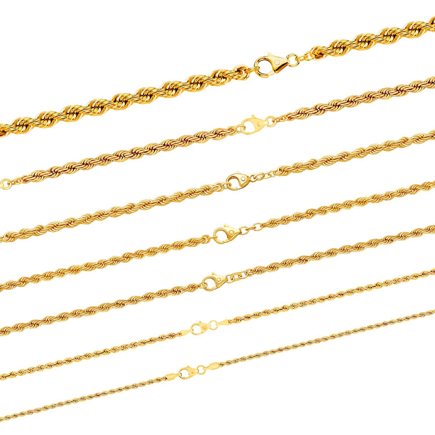 HOPLO Goldkette Goldkette Kordelkette Armkette 2,1