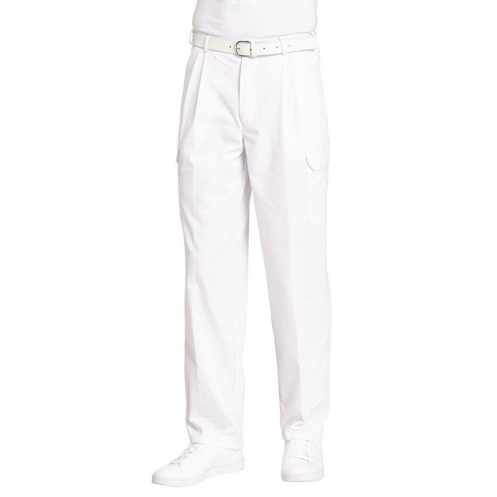 Leiber Arbeitshose Leiber Cargo-Bundhose weiß, 12/1390