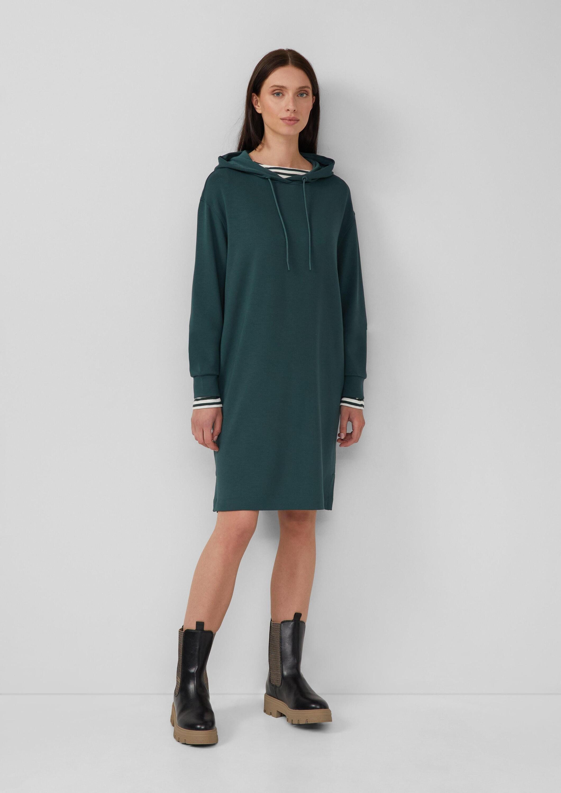 s.Oliver Midikleid Kleid Scuba-Kleid mit Eingrifftaschen