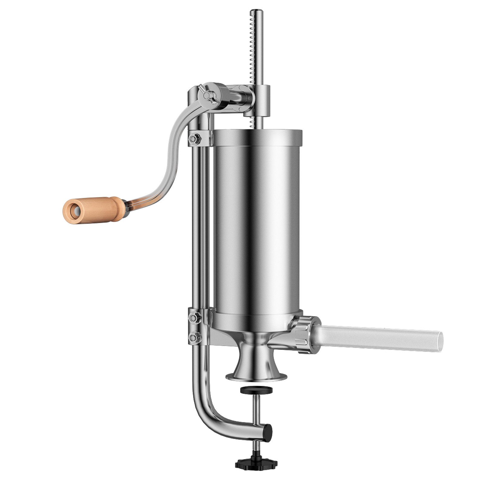 COSTWAY Wurstfüllaufsatz Wurstfüller, 1,5L, 4 Füllrohre