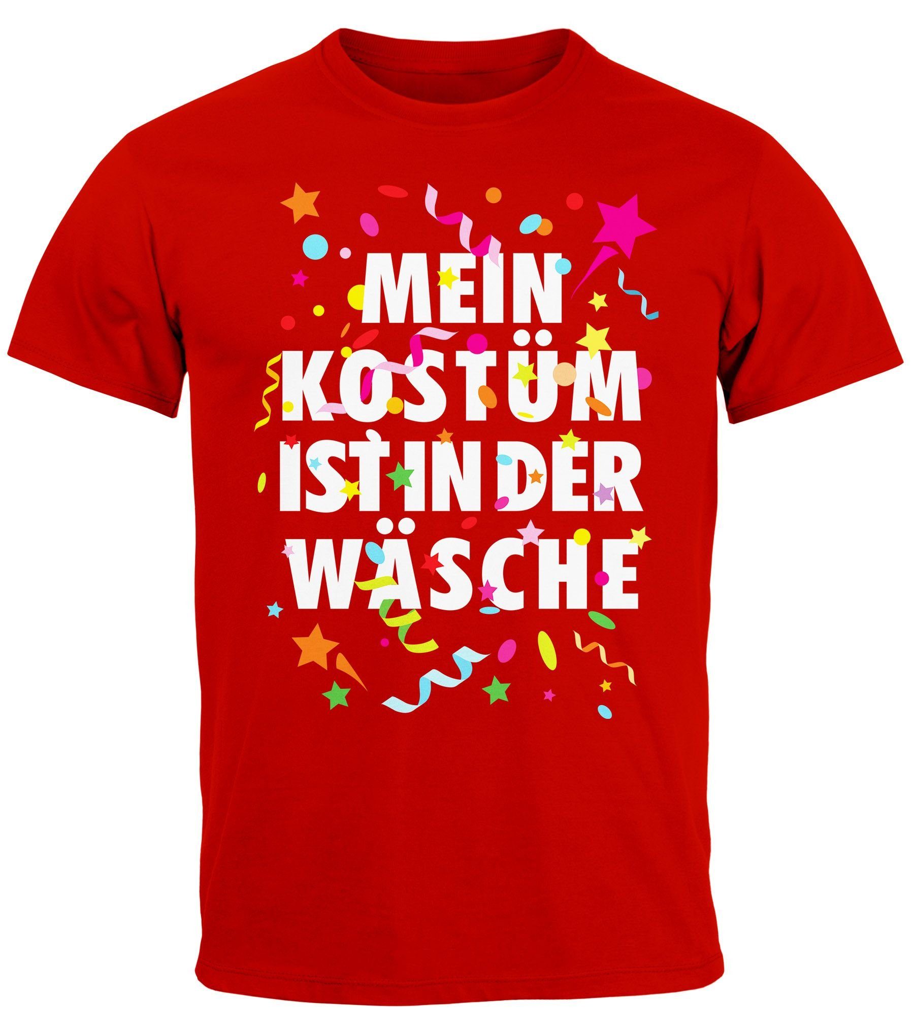 MoonWorks Print-Shirt Herren T-Shirt Fasching Karneval