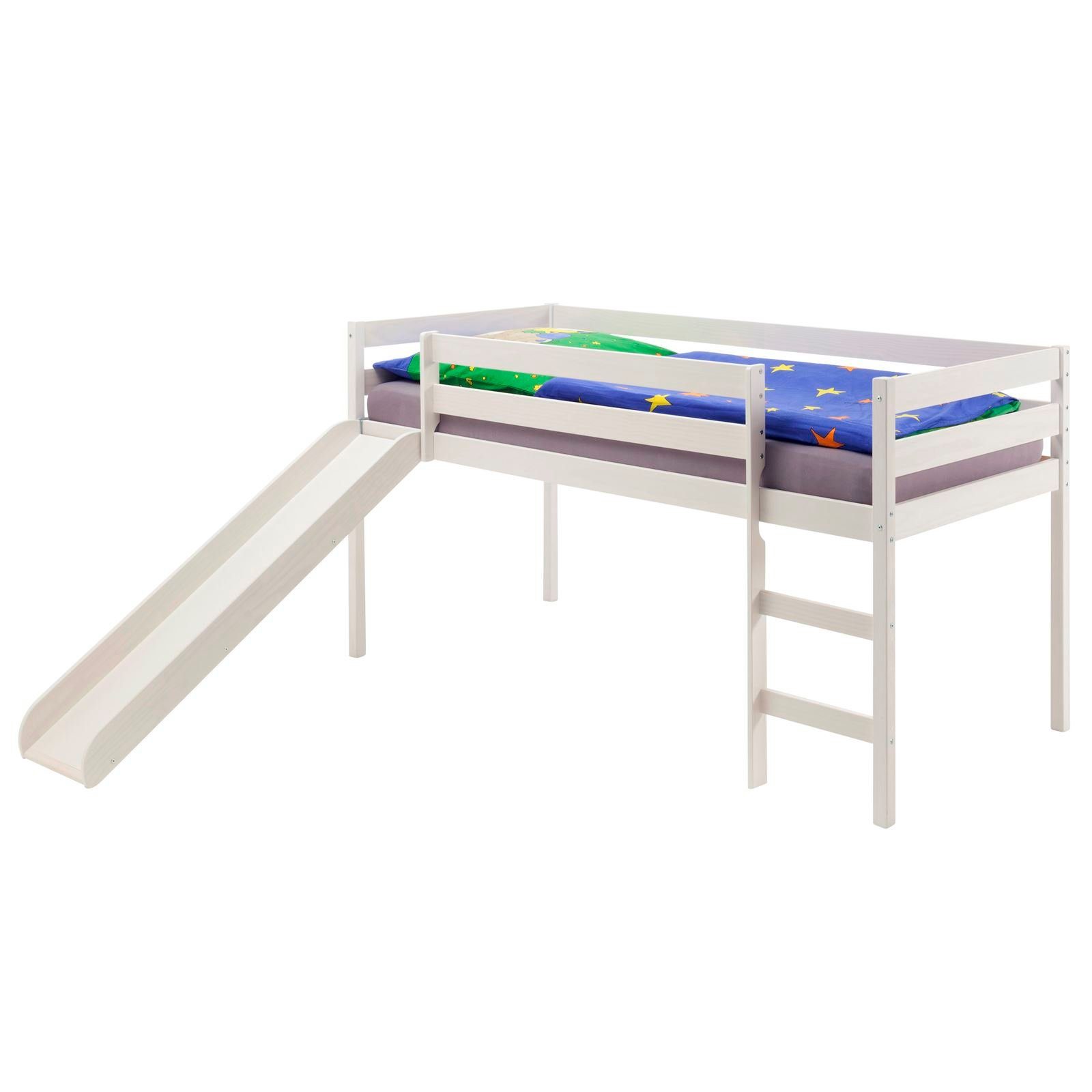 IDIMEX Hochbett BENNY Hochbett mit Rutsche