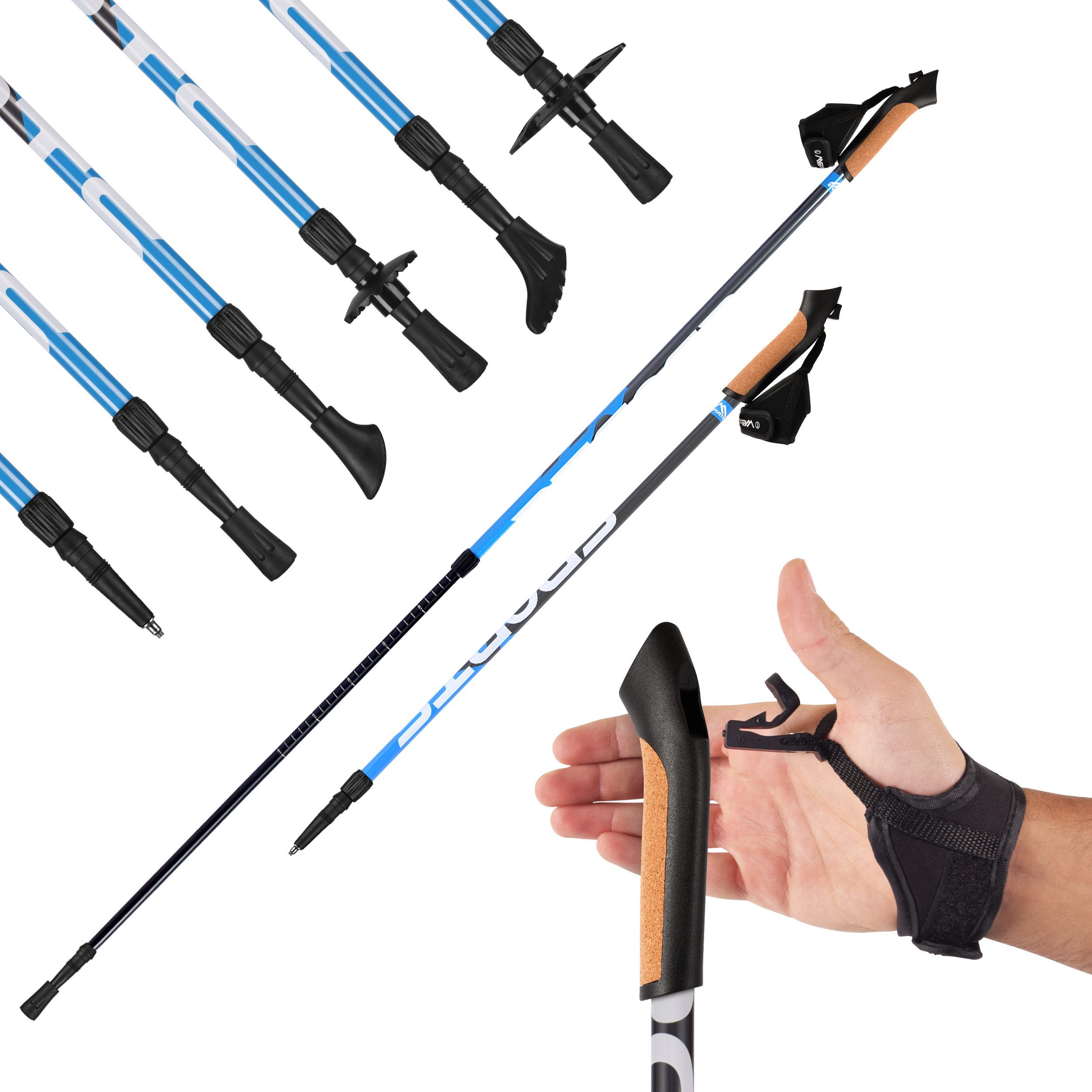 MSports® Nordic-Walking-Stöcke Nordic Walking Stöcke -