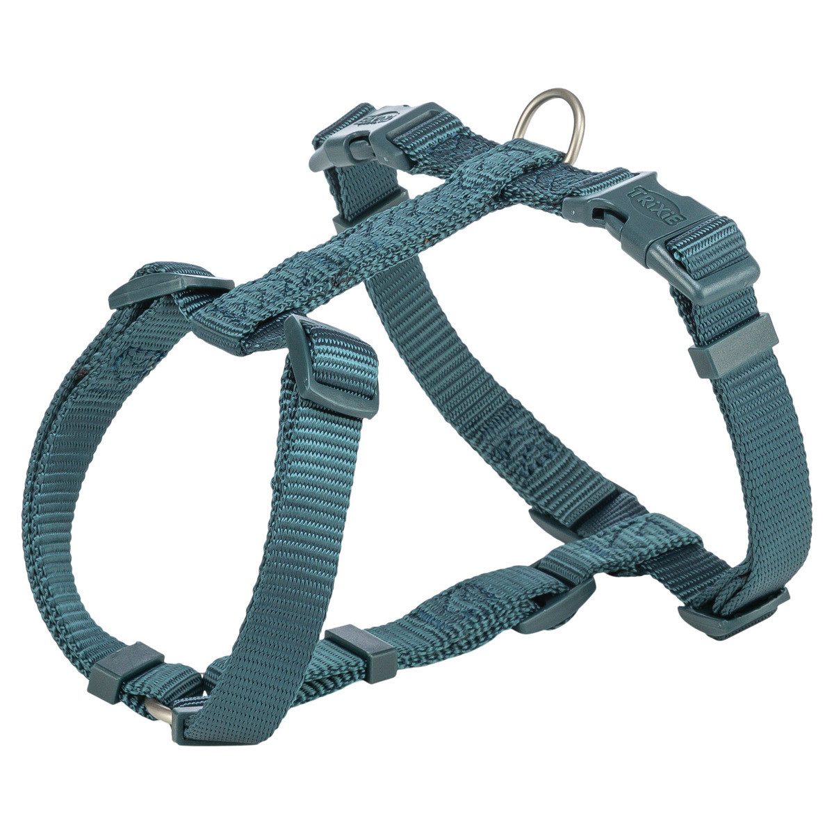 TRIXIE Hunde-Geschirr Premium H-Geschirr petrol